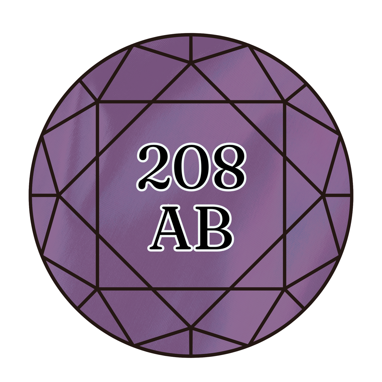 True North Diamond Art AB Round Diamond Drills 208AB - Very Dark Lavender - Round Bulk Diamond Drills