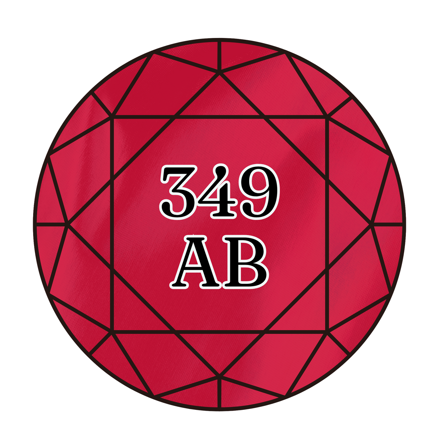 True North Diamond Art AB Round Diamond Drills 349AB - Dark Coral - Round Bulk Diamond Drills