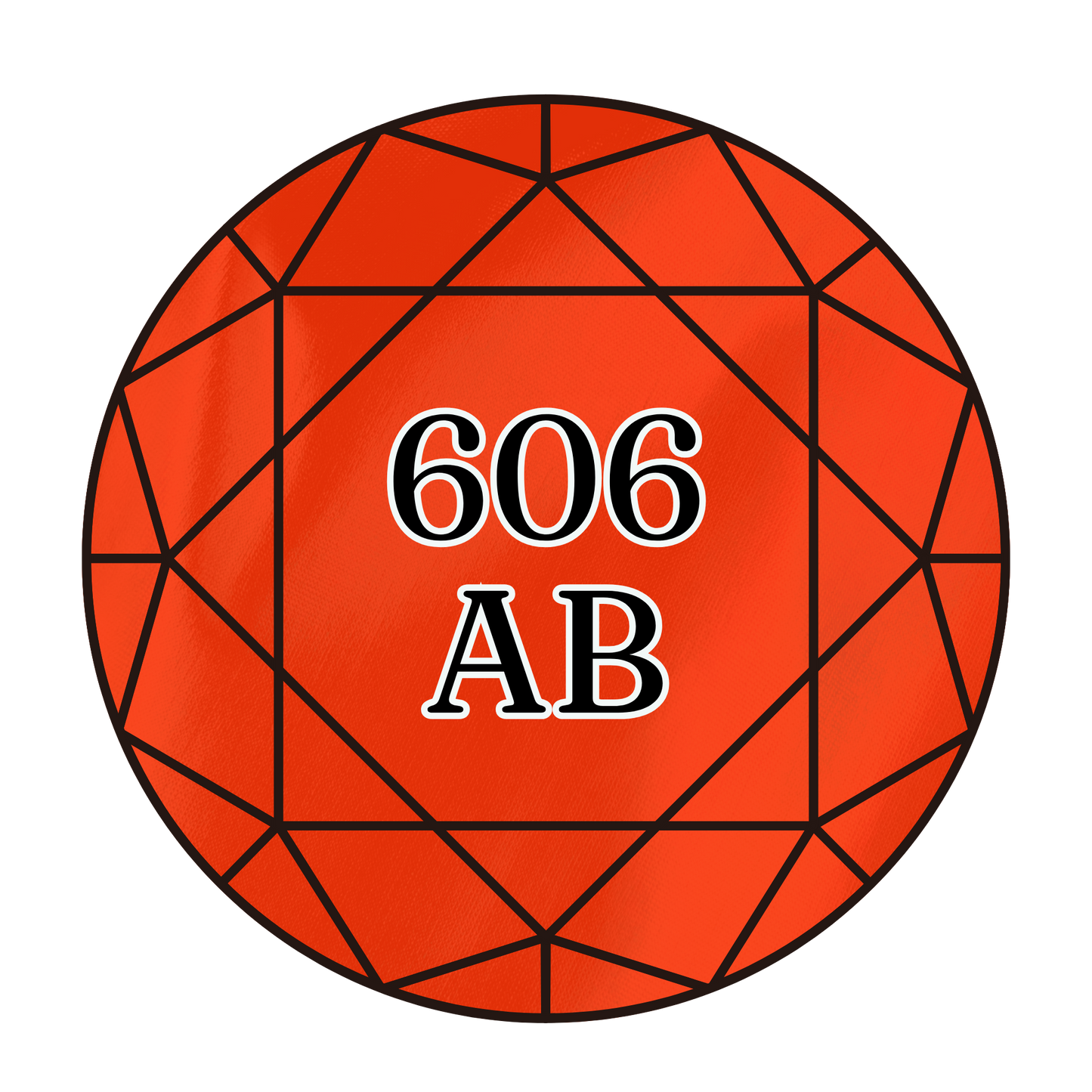 True North Diamond Art AB Round Diamond Drills 606AB - Bright Orange-Red - Round Bulk Diamond Drills