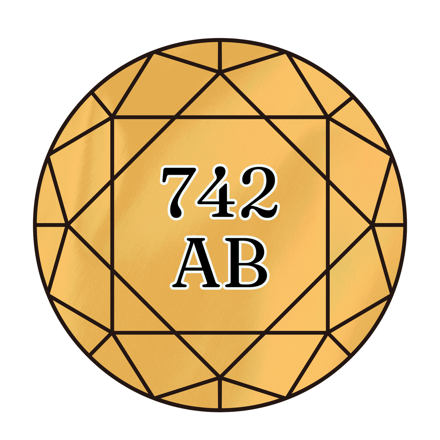 True North Diamond Art AB Round Diamond Drills 742AB - Light Tangerine - Round Bulk Diamond Drills