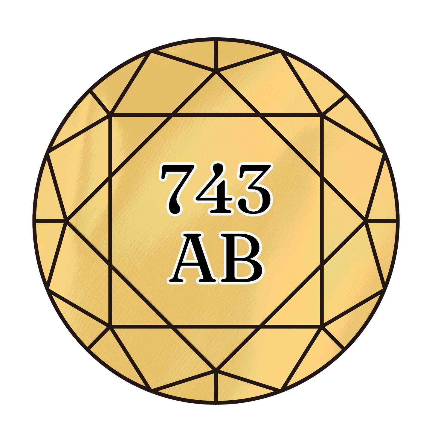 True North Diamond Art AB Round Diamond Drills 743AB - Medium Yellow - Round Bulk Diamond Drills