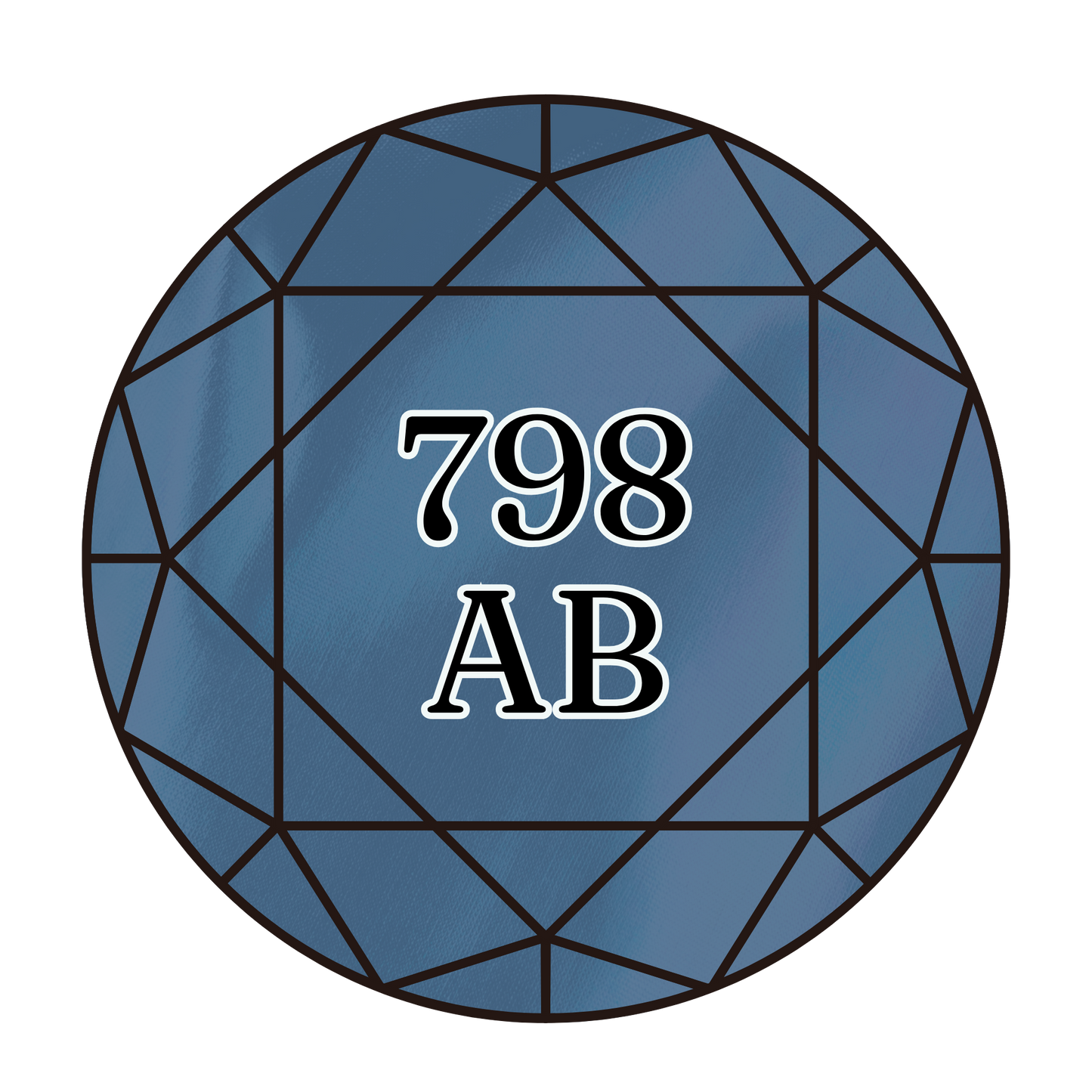 True North Diamond Art AB Round Diamond Drills 798AB - Dark Delft Blue - Round Bulk Diamond Drills