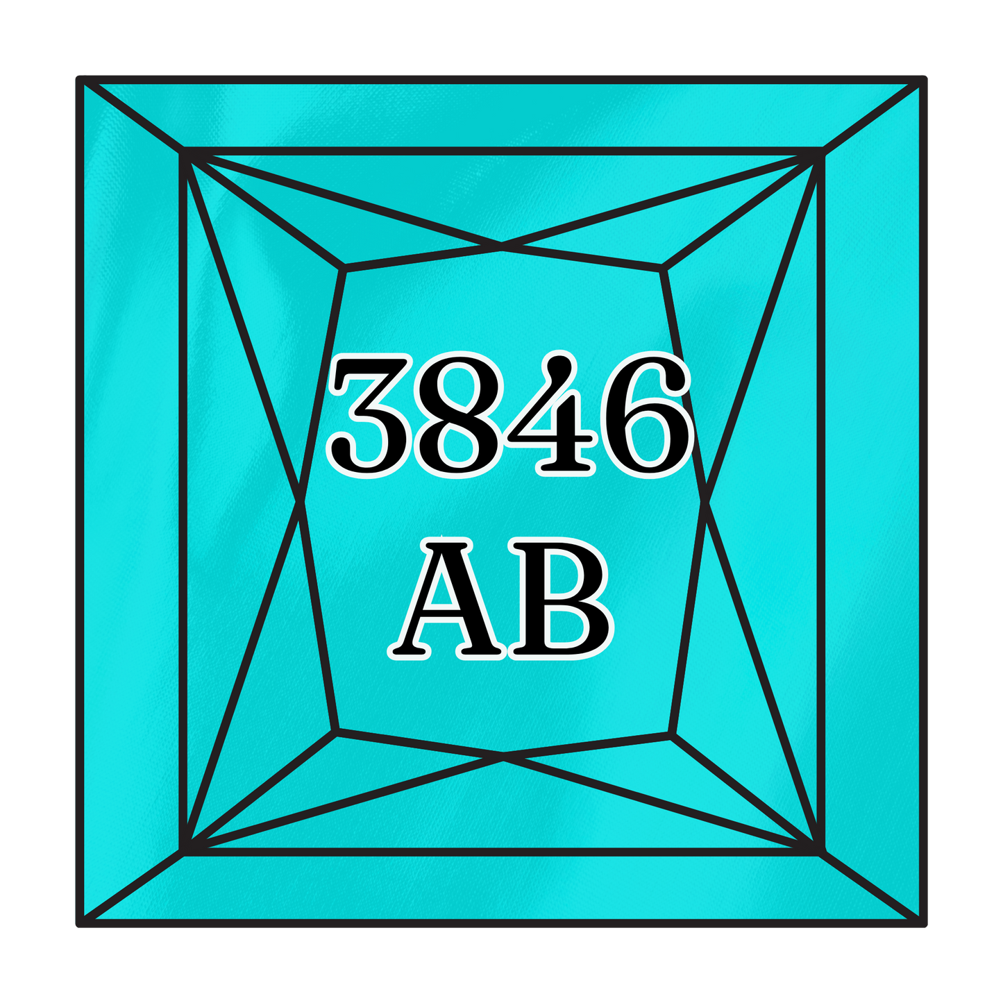 True North Diamond Art AB Square Diamond Drills 3846AB - Light Bright Turquoise - Square Bulk Diamond Drills