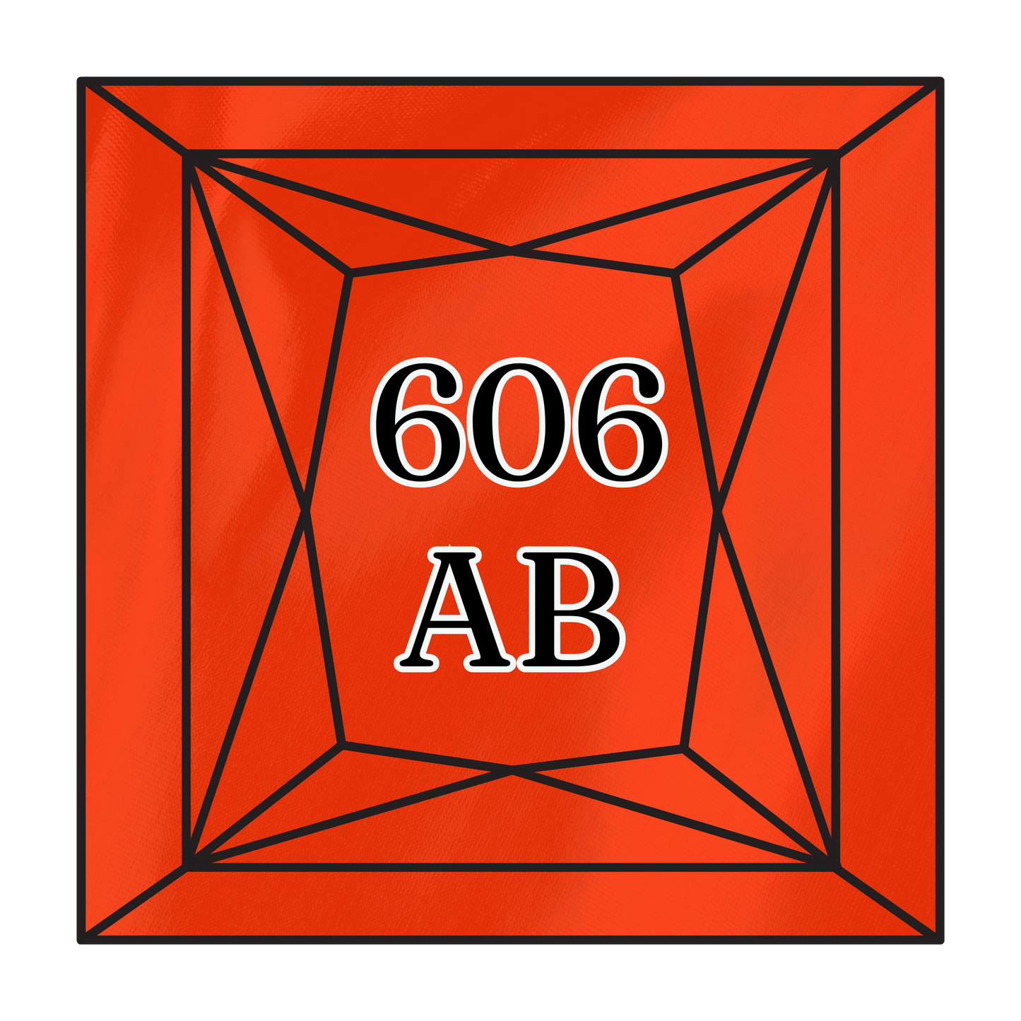 True North Diamond Art AB Square Diamond Drills 606AB - Bright Orange-Red - Square Bulk Diamond Drills