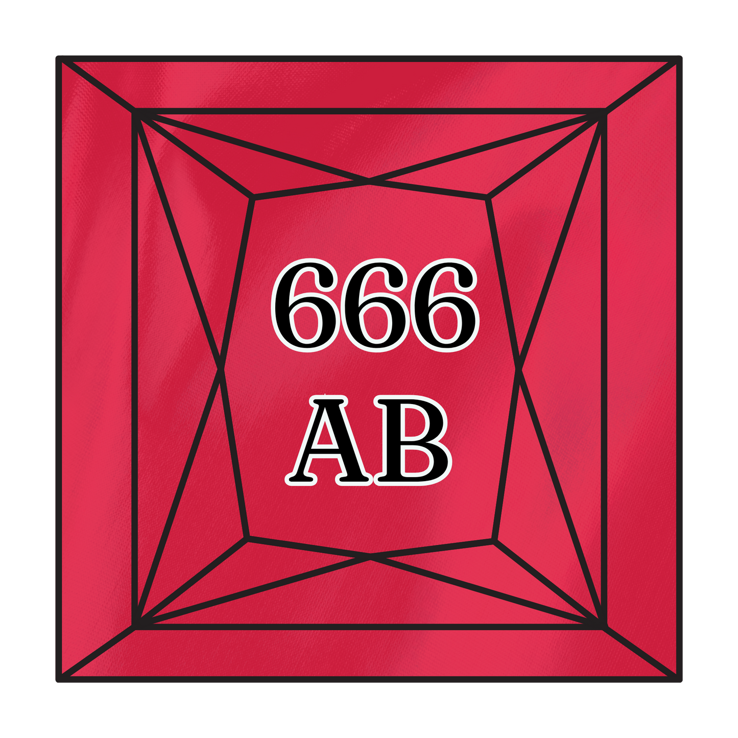 True North Diamond Art AB Square Diamond Drills 666AB - Bright Red - Square Bulk Diamond Drills