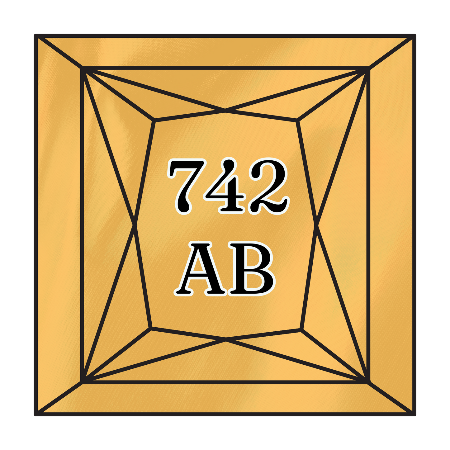 True North Diamond Art AB Square Diamond Drills 742AB - Light Tangerine - Square Bulk Diamond Drills