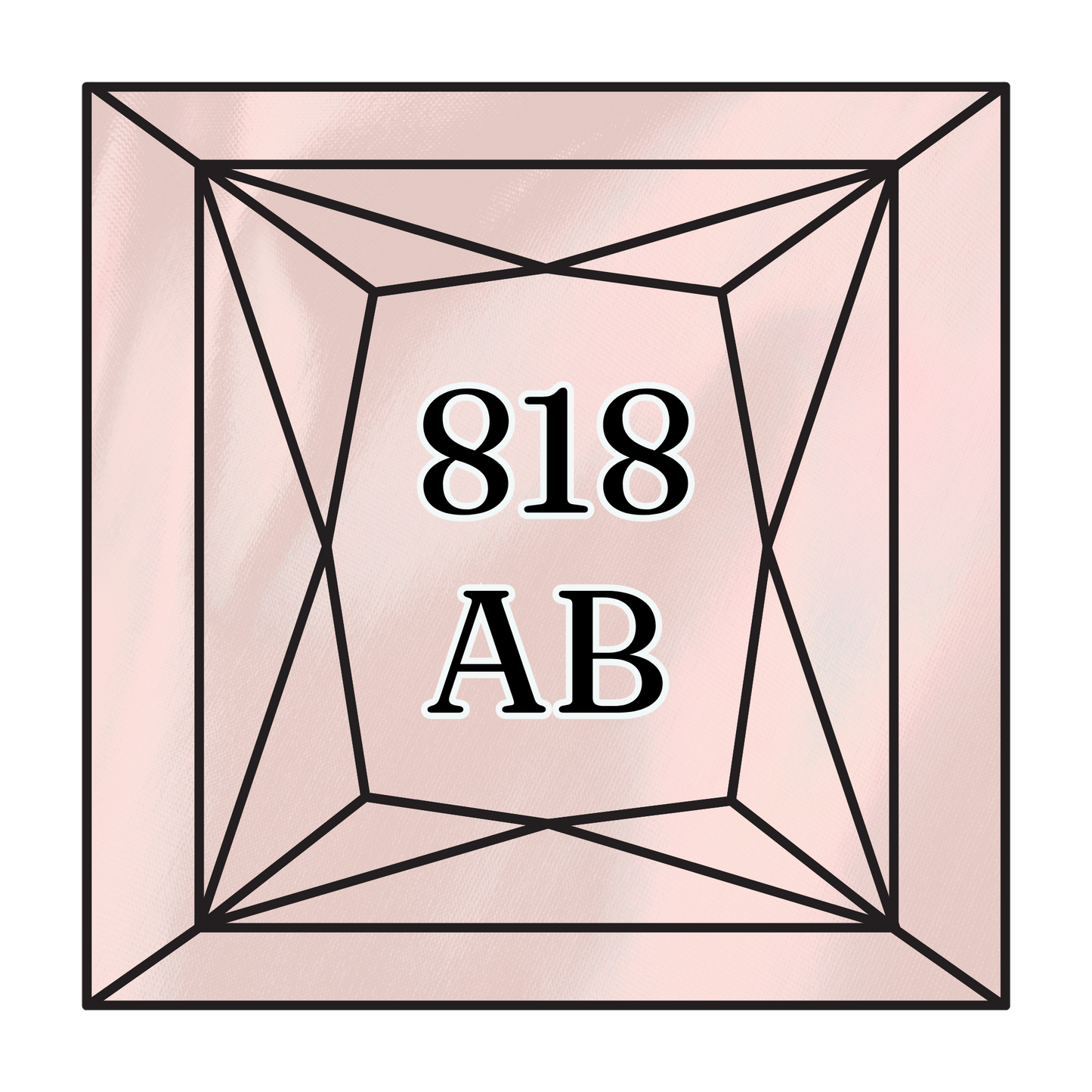True North Diamond Art AB Square Diamond Drills 818AB - Baby Pink - Square Bulk Diamond Drills