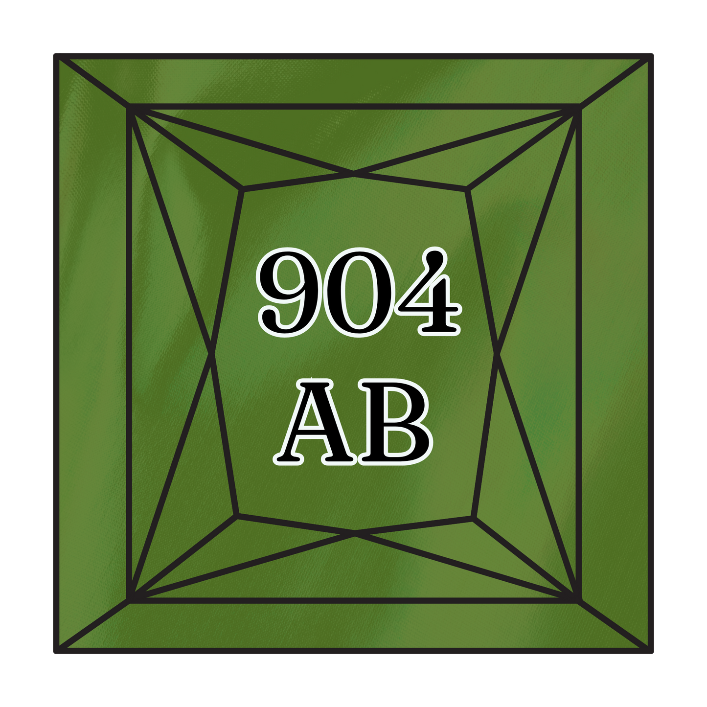 True North Diamond Art AB Square Diamond Drills 904AB - Very Dark Parrot Green - Square Bulk Diamond Drills