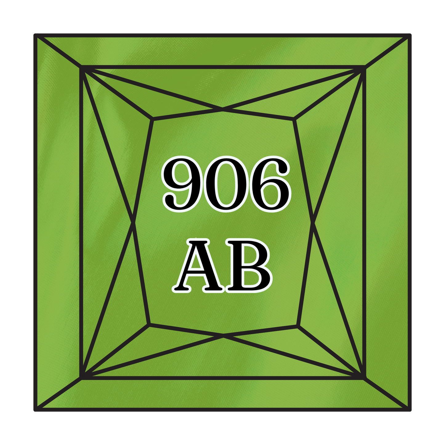 True North Diamond Art AB Square Diamond Drills 906AB - Medium Parrot Green - Square Bulk Diamond Drills