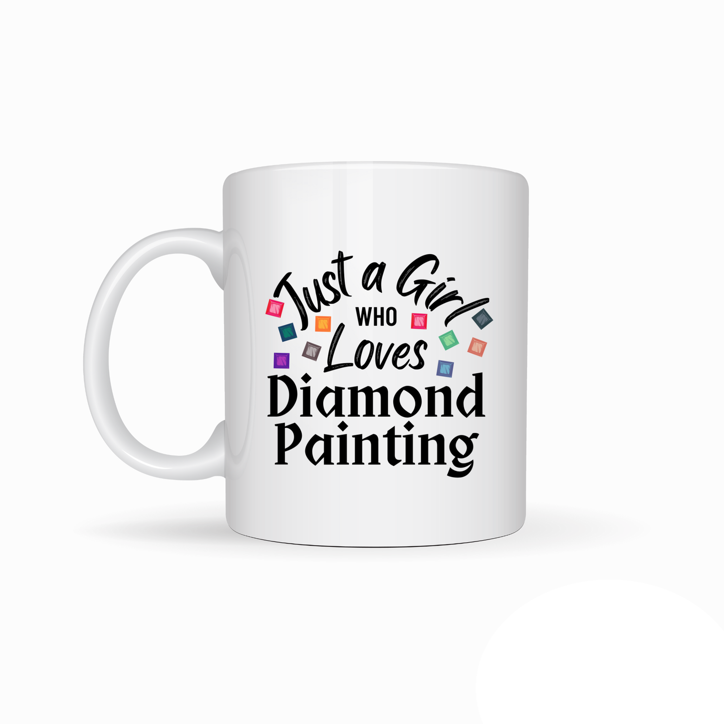 True North Diamond Art Mugs Just a Girl Who Loves Diamond Painting Mug