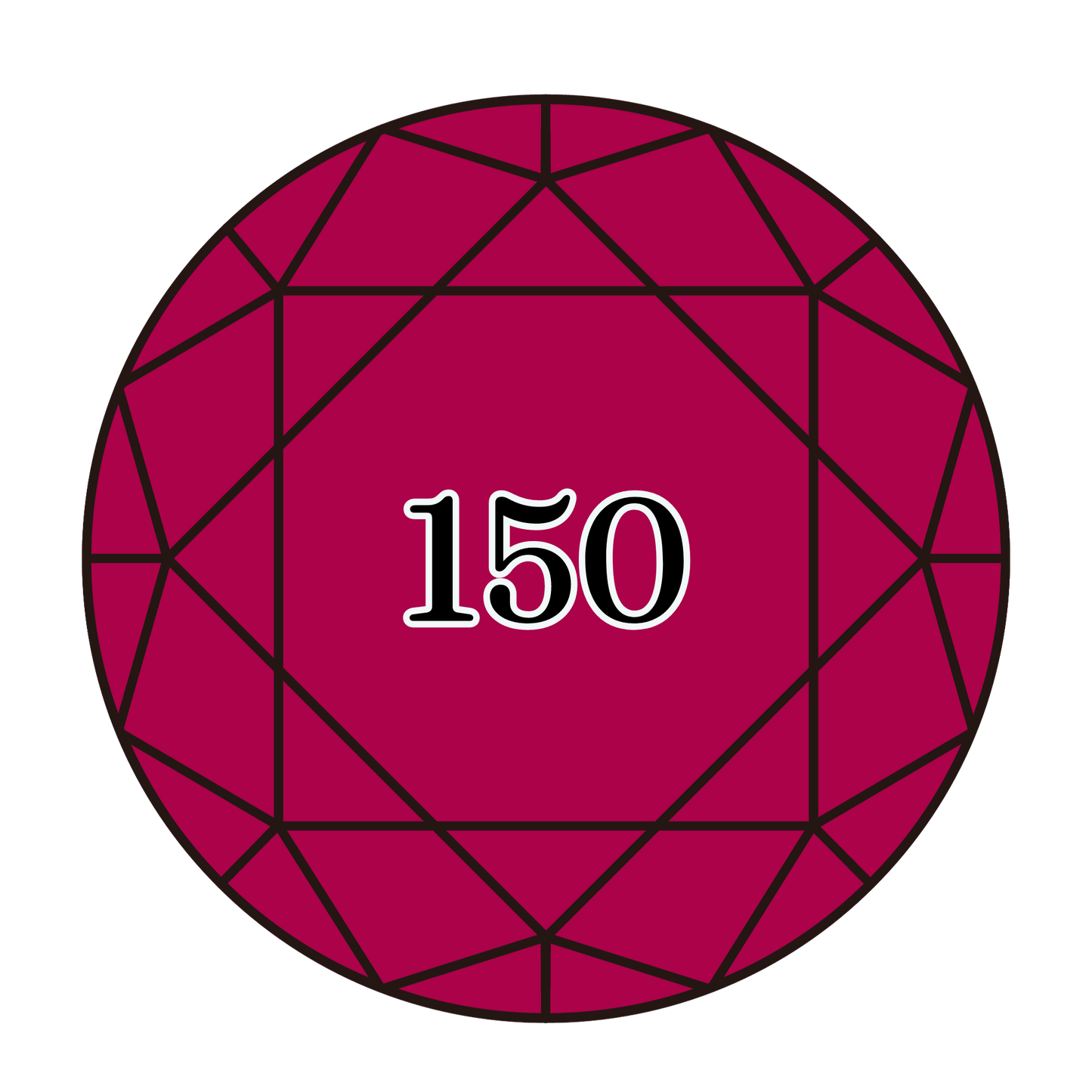 True North Diamond Art Round Diamond Drills 150 - Ultra Very Dark Dusty Rose - Round Bulk Diamond Drills