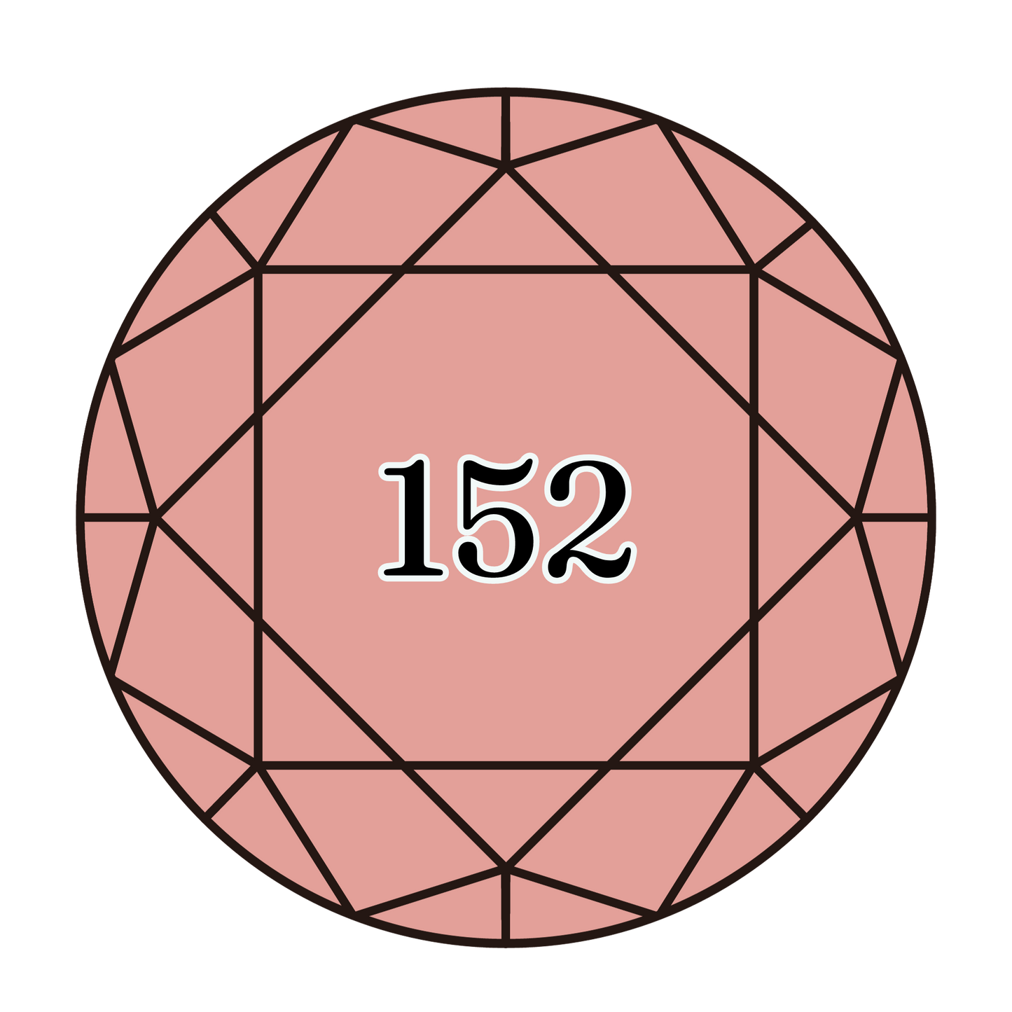 True North Diamond Art Round Diamond Drills 152 - Medium Light Shell Pink - Round Bulk Diamond Drills