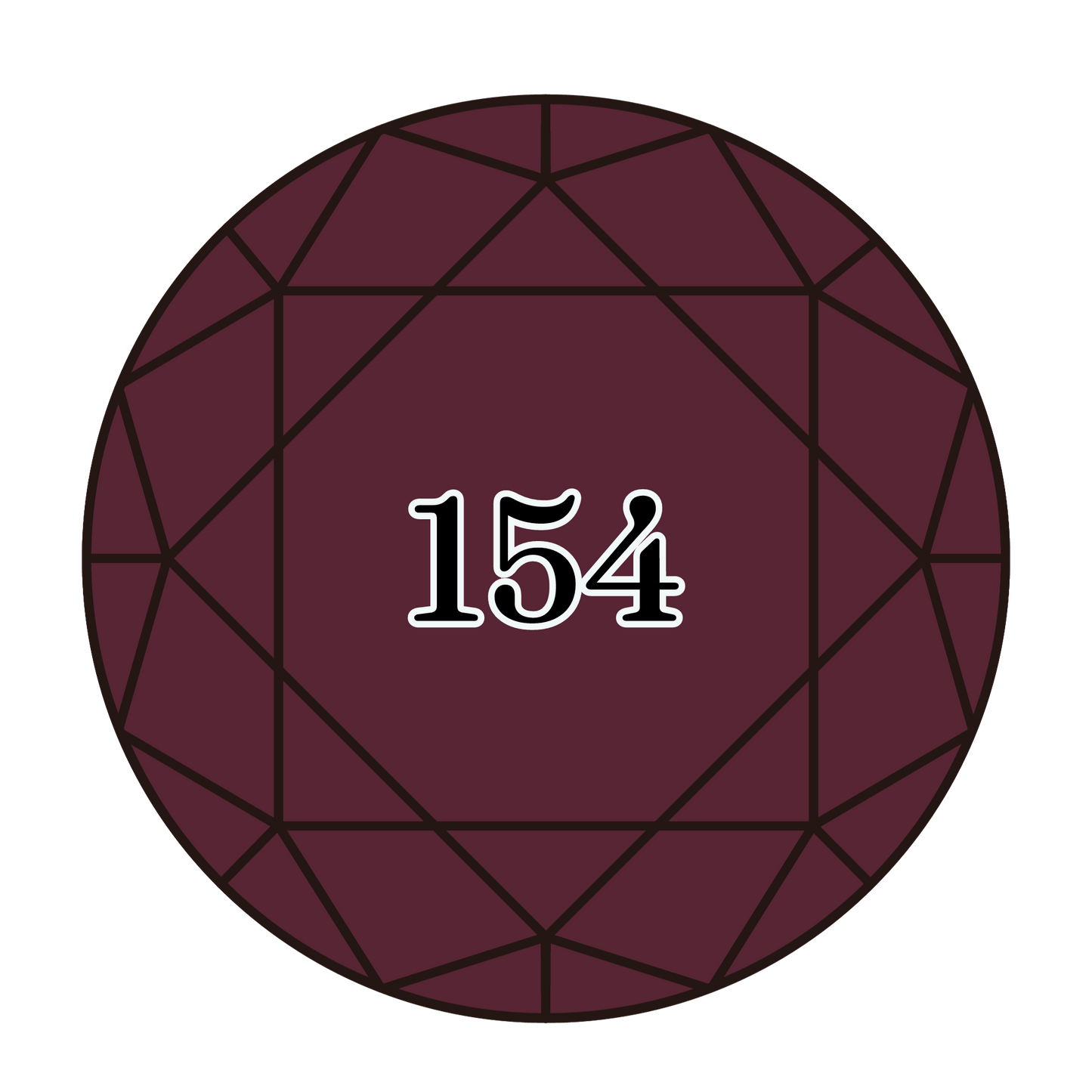 True North Diamond Art Round Diamond Drills 154 - Very Dark Grape - Round Bulk Diamond Drills