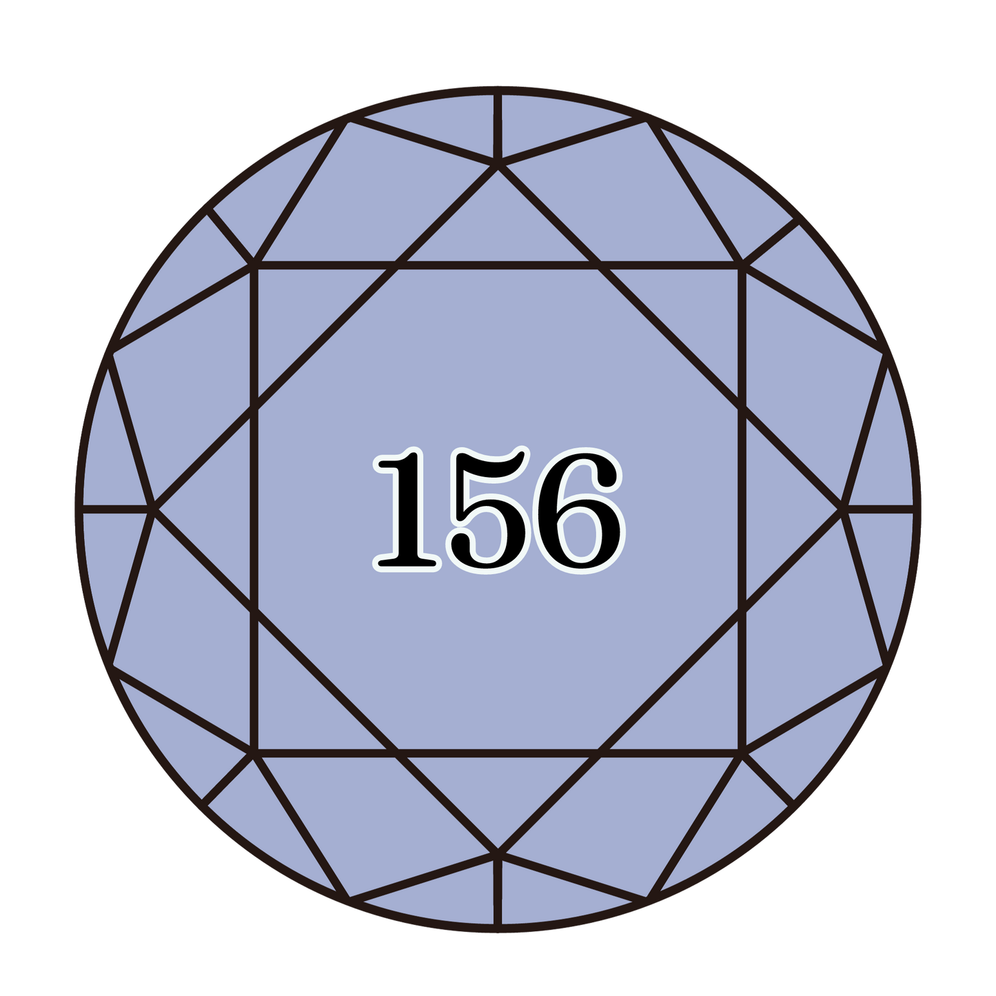 True North Diamond Art Round Diamond Drills 156 - Medium Light Blue Violet - Round Bulk Diamond Drills