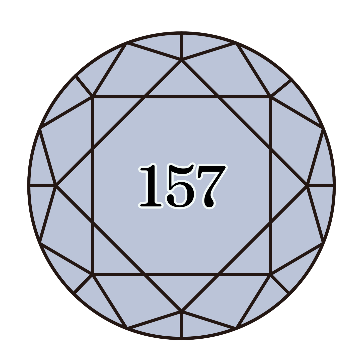 True North Diamond Art Round Diamond Drills 157 - Very Light Cornflower Blue - Round Bulk Diamond Drills