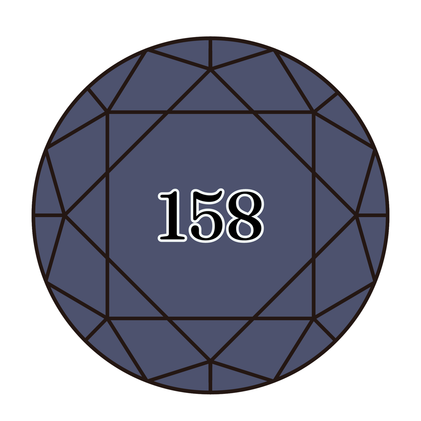 True North Diamond Art Round Diamond Drills 158 - Medium Very Dark Cornflower Blue - Round Bulk Diamond Drills