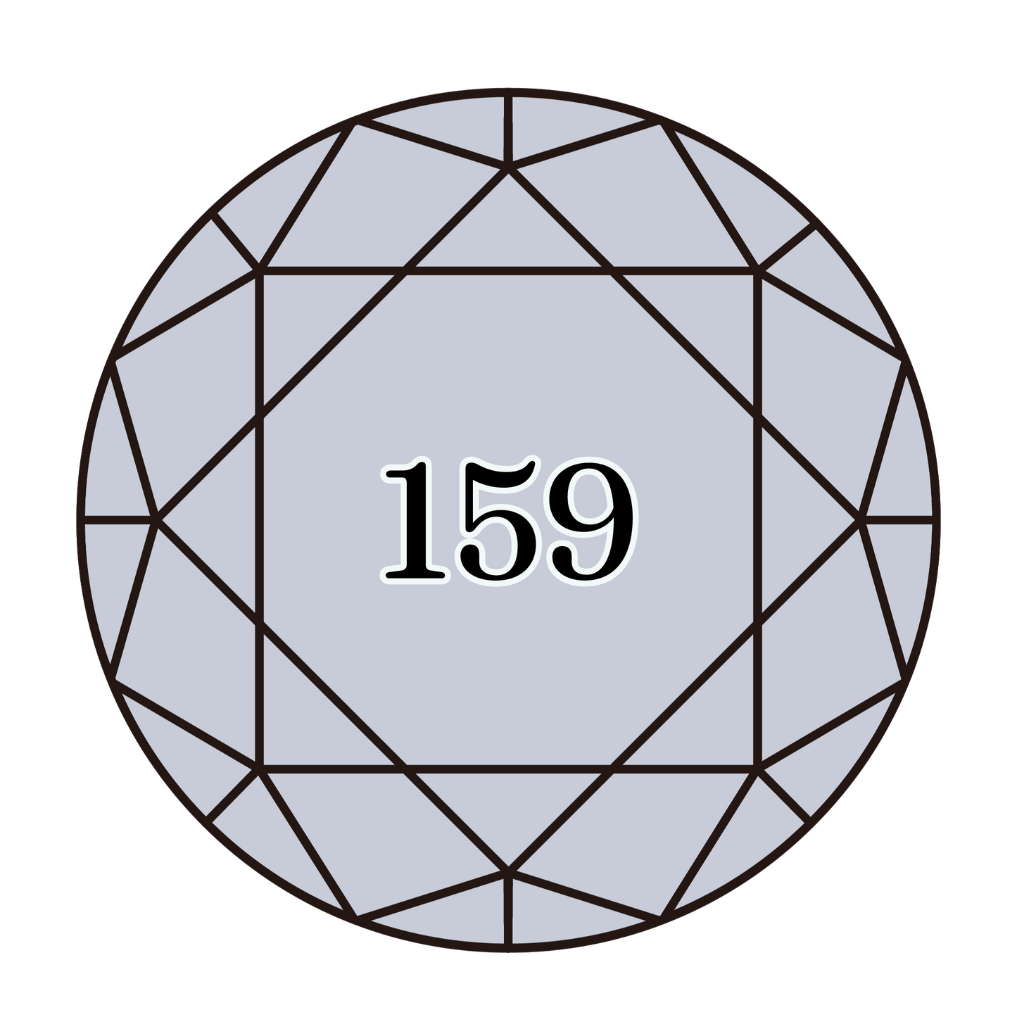 True North Diamond Art Round Diamond Drills 159 - Light Grey Blue - Round Bulk Diamond Drills