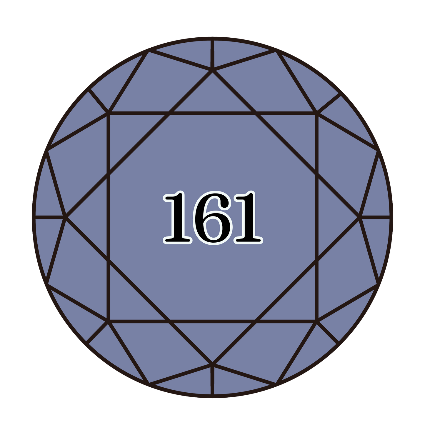 True North Diamond Art Round Diamond Drills 161 - Grey Blue - Round Bulk Diamond Drills