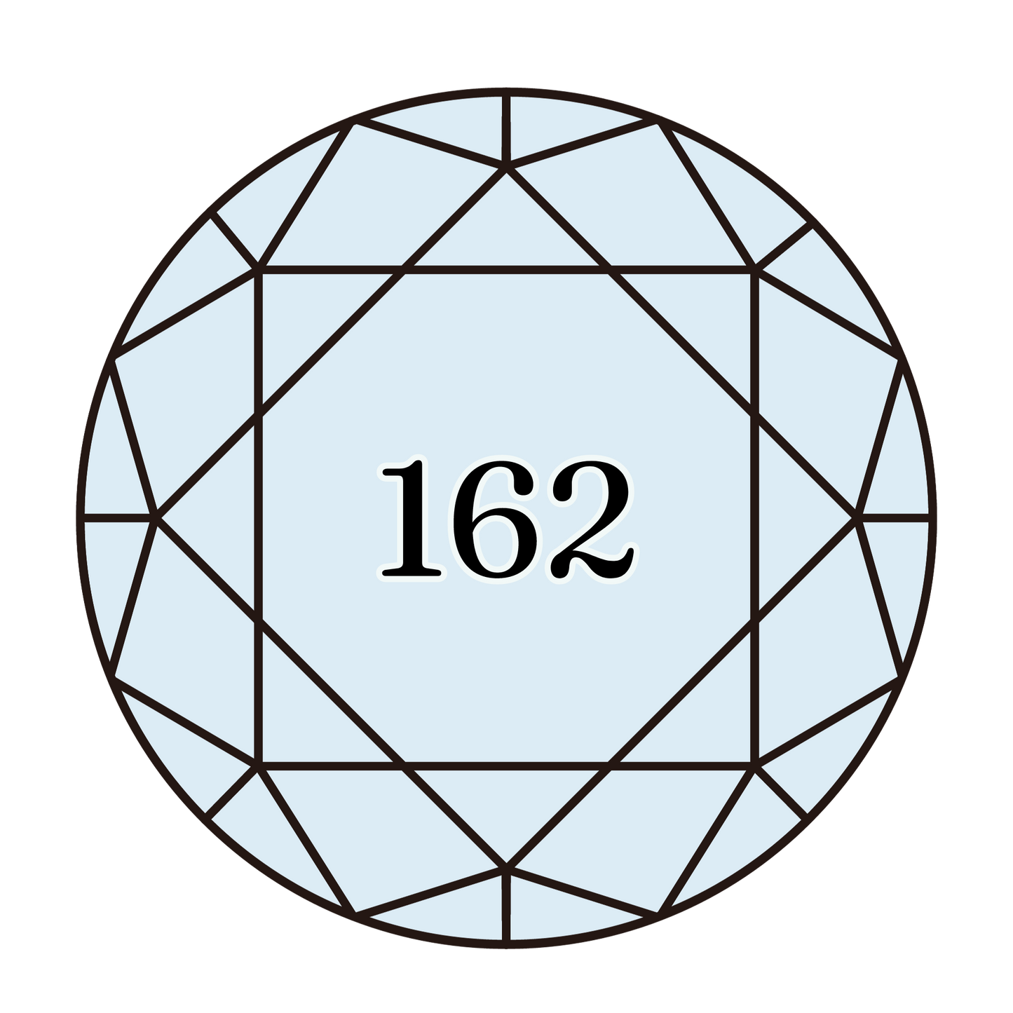 True North Diamond Art Round Diamond Drills 162 - Ultra Very Light Blue - Round Bulk Diamond Drills