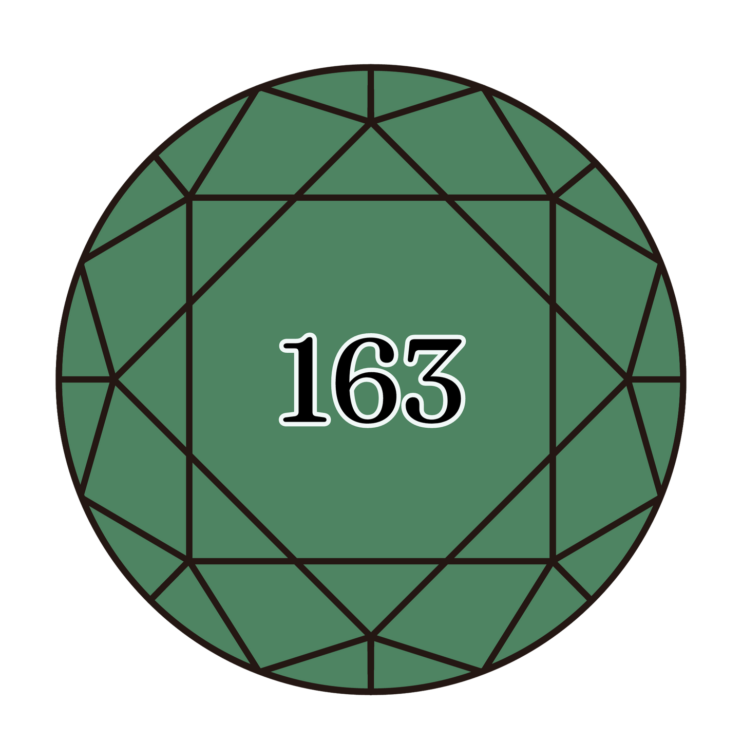 True North Diamond Art Round Diamond Drills 163 - Medium Celadon Green - Round Bulk Diamond Drills