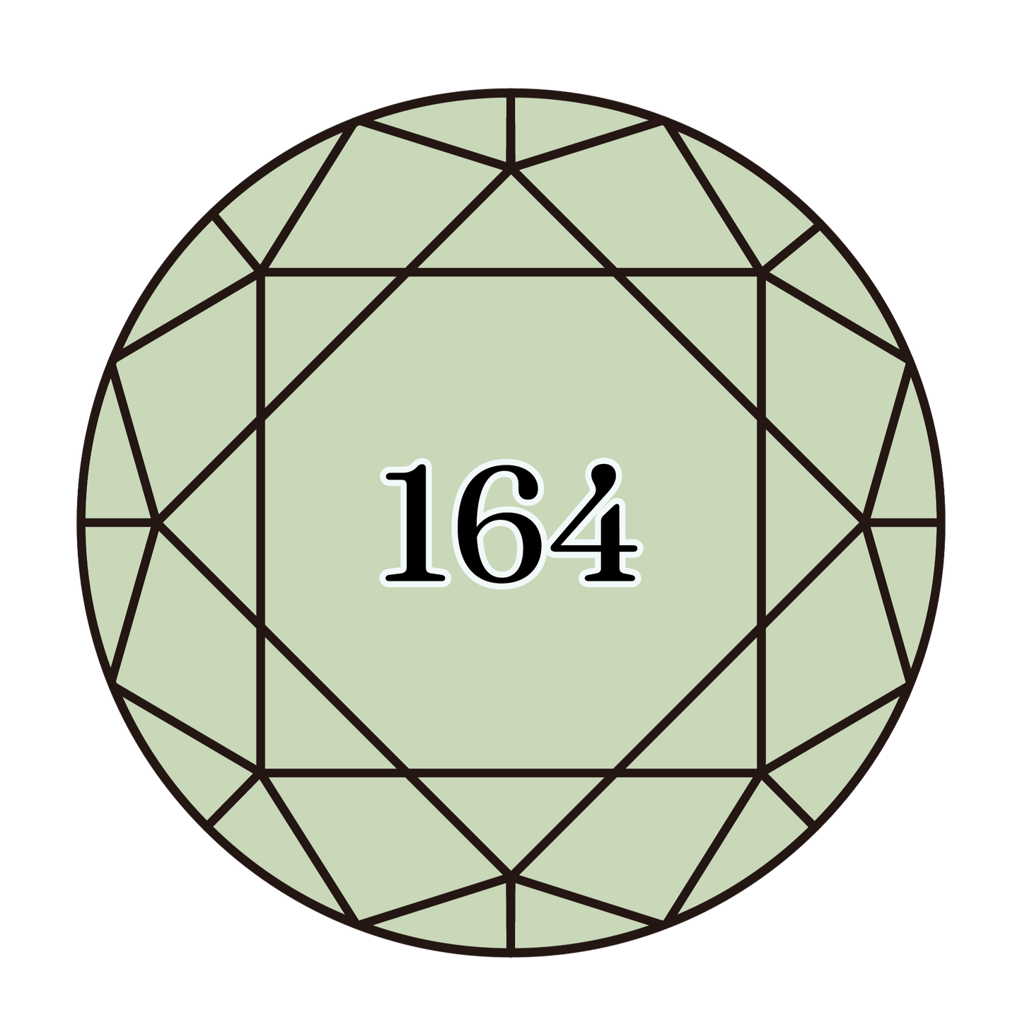 True North Diamond Art Round Diamond Drills 164 - Light Forest Green - Round Bulk Diamond Drills