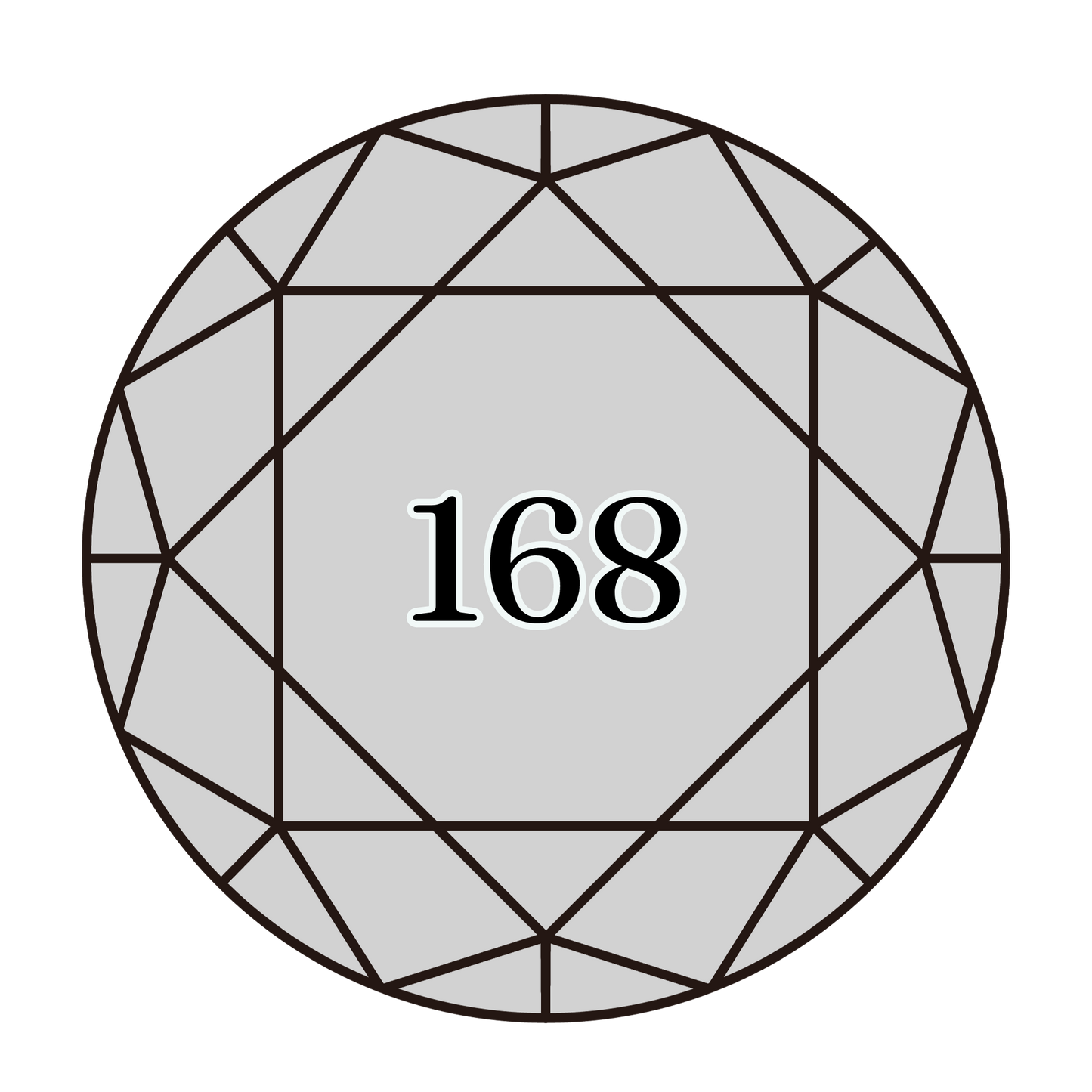 True North Diamond Art Round Diamond Drills 168 - Very Light Pewter - Round Bulk Diamond Drills