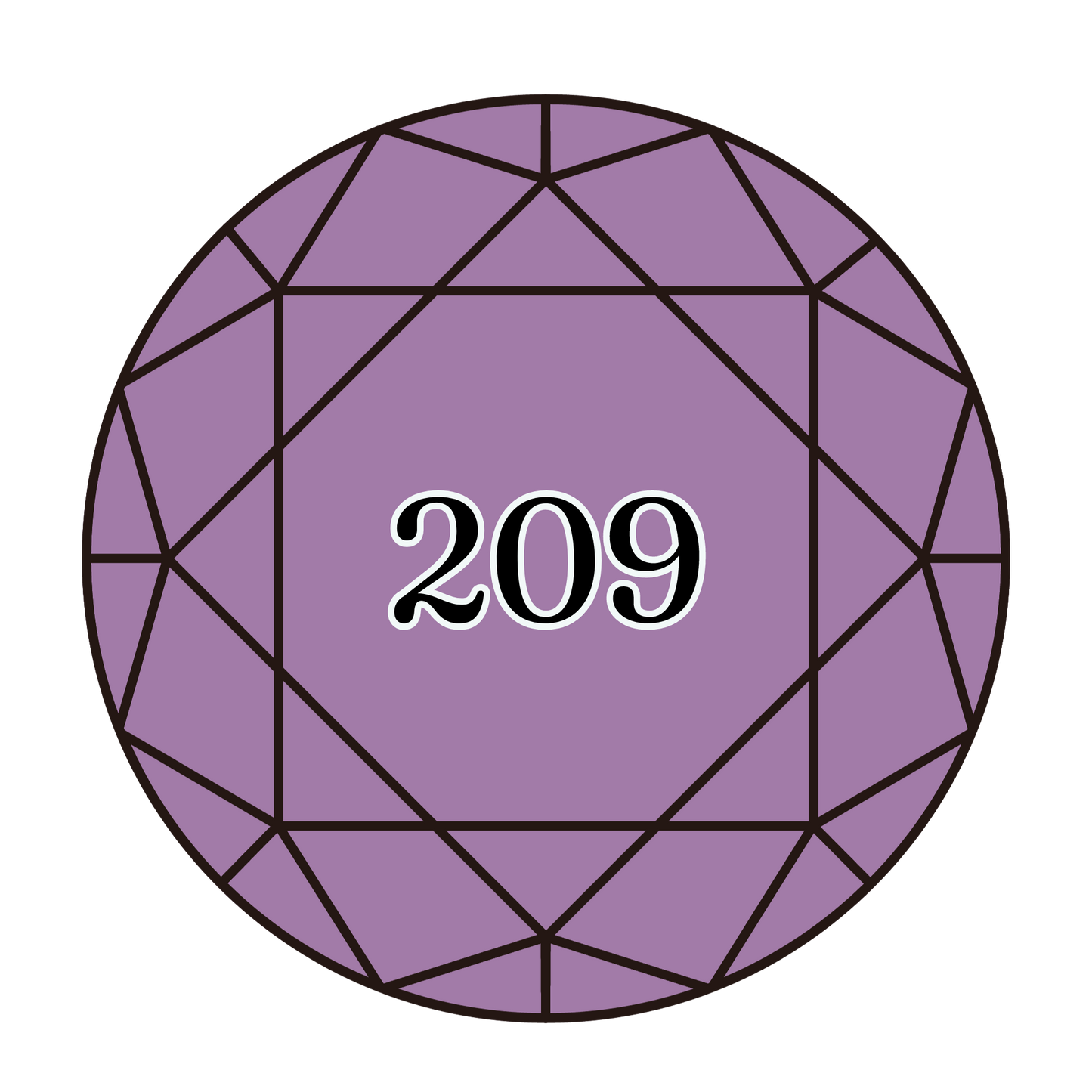 True North Diamond Art Round Diamond Drills 209 - Dark Lavender - Round Bulk Diamond Drills