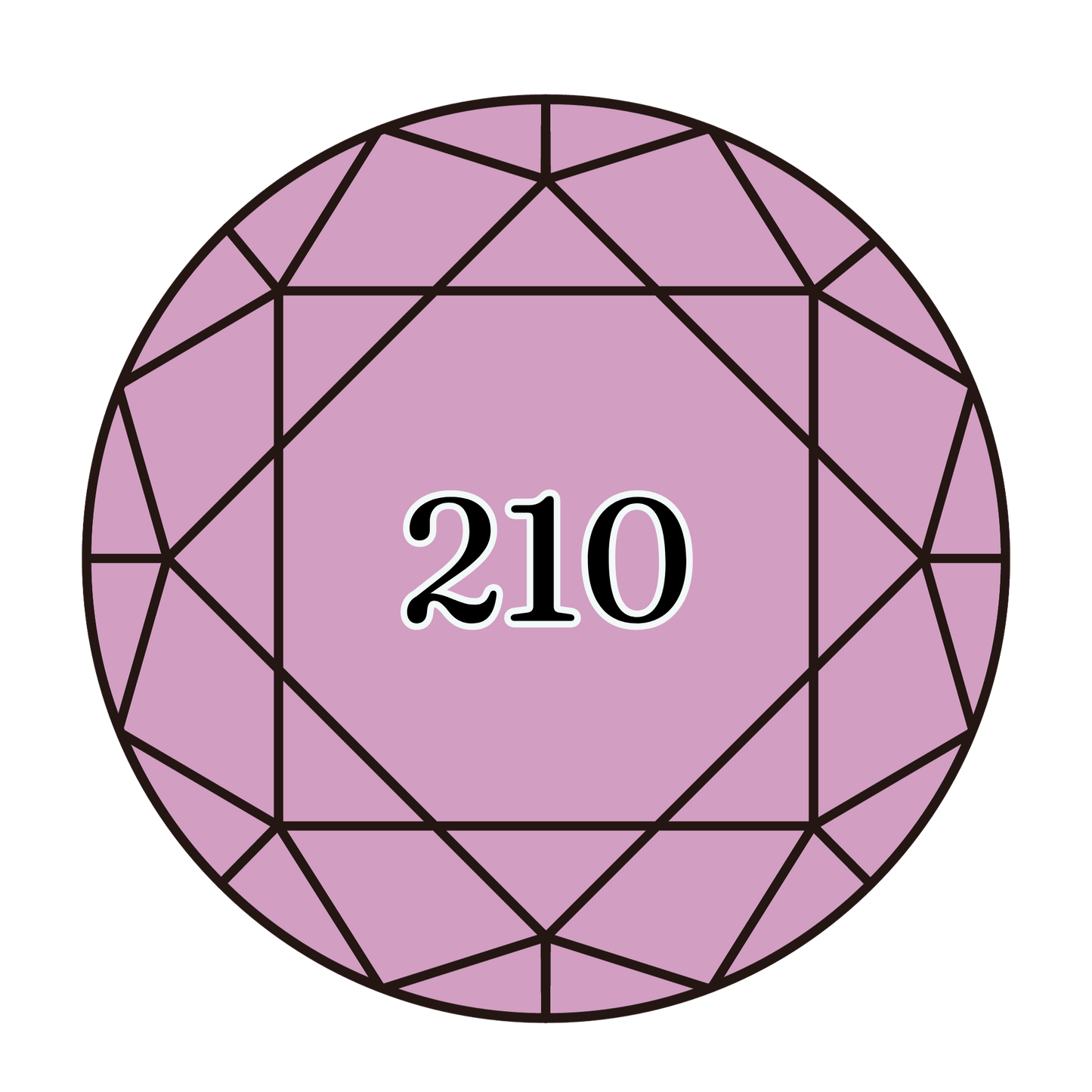 True North Diamond Art Round Diamond Drills 210 - Medium Lavender - Round Bulk Diamond Drills