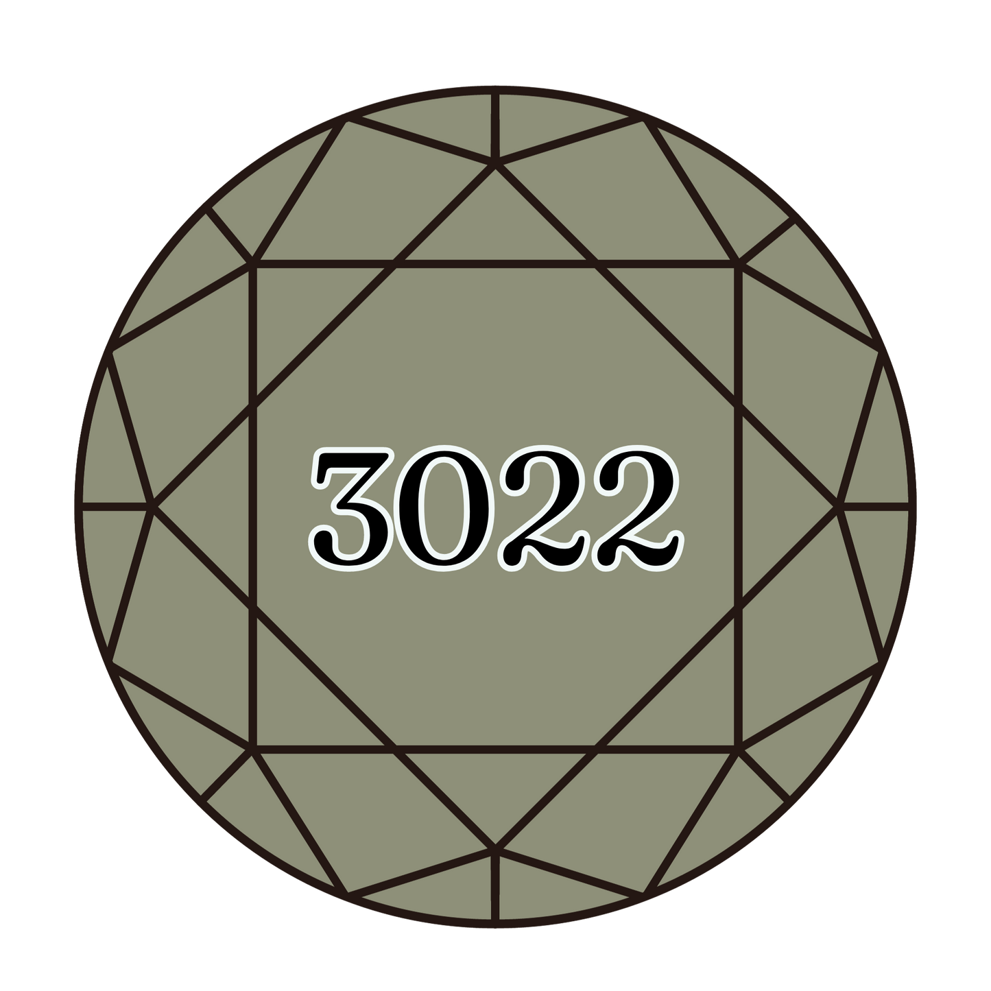 True North Diamond Art Round Diamond Drills 3022 - Medium Brown Grey - Round Bulk Diamond Drills