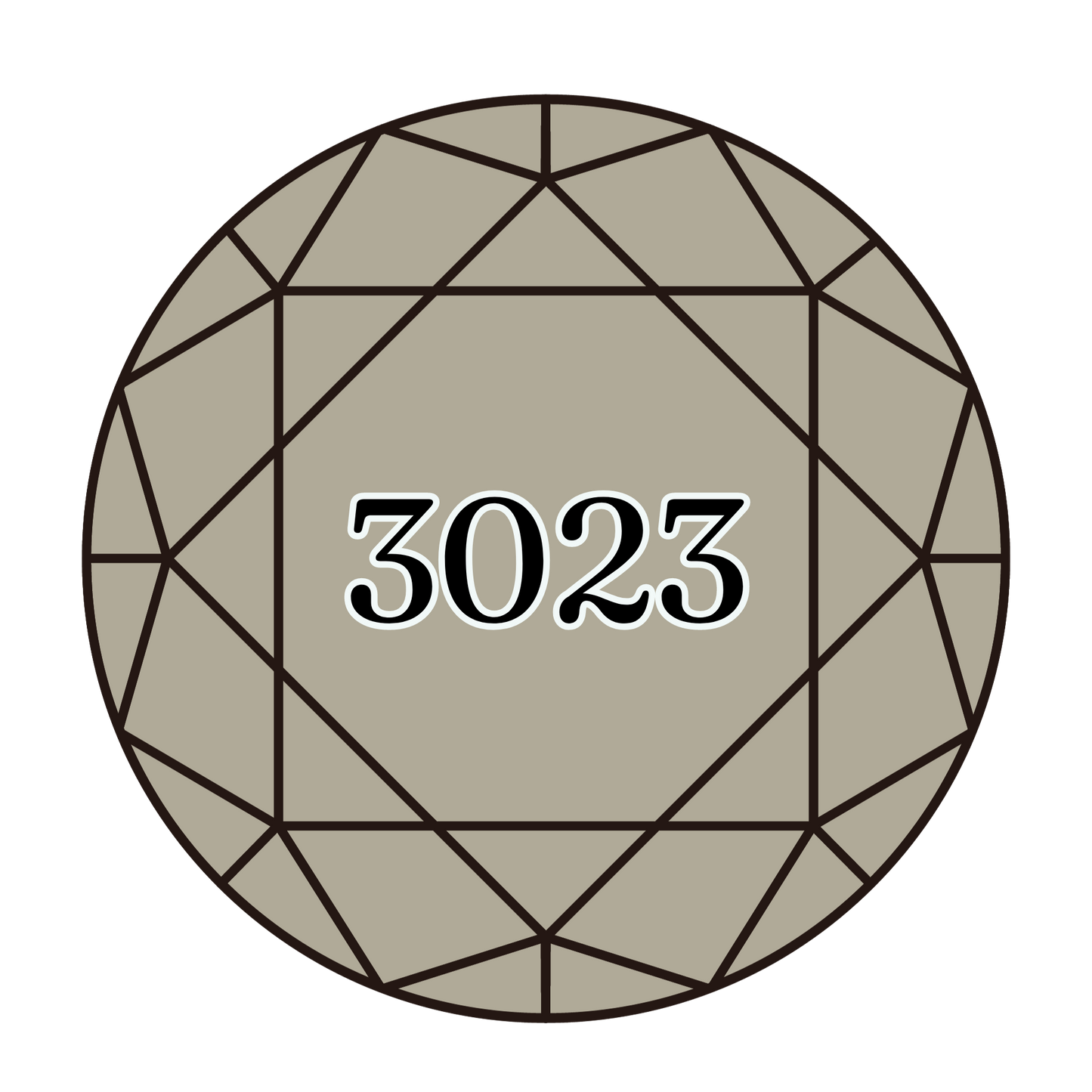 True North Diamond Art Round Diamond Drills 3023 - Light Brown Grey - Round Bulk Diamond Drills