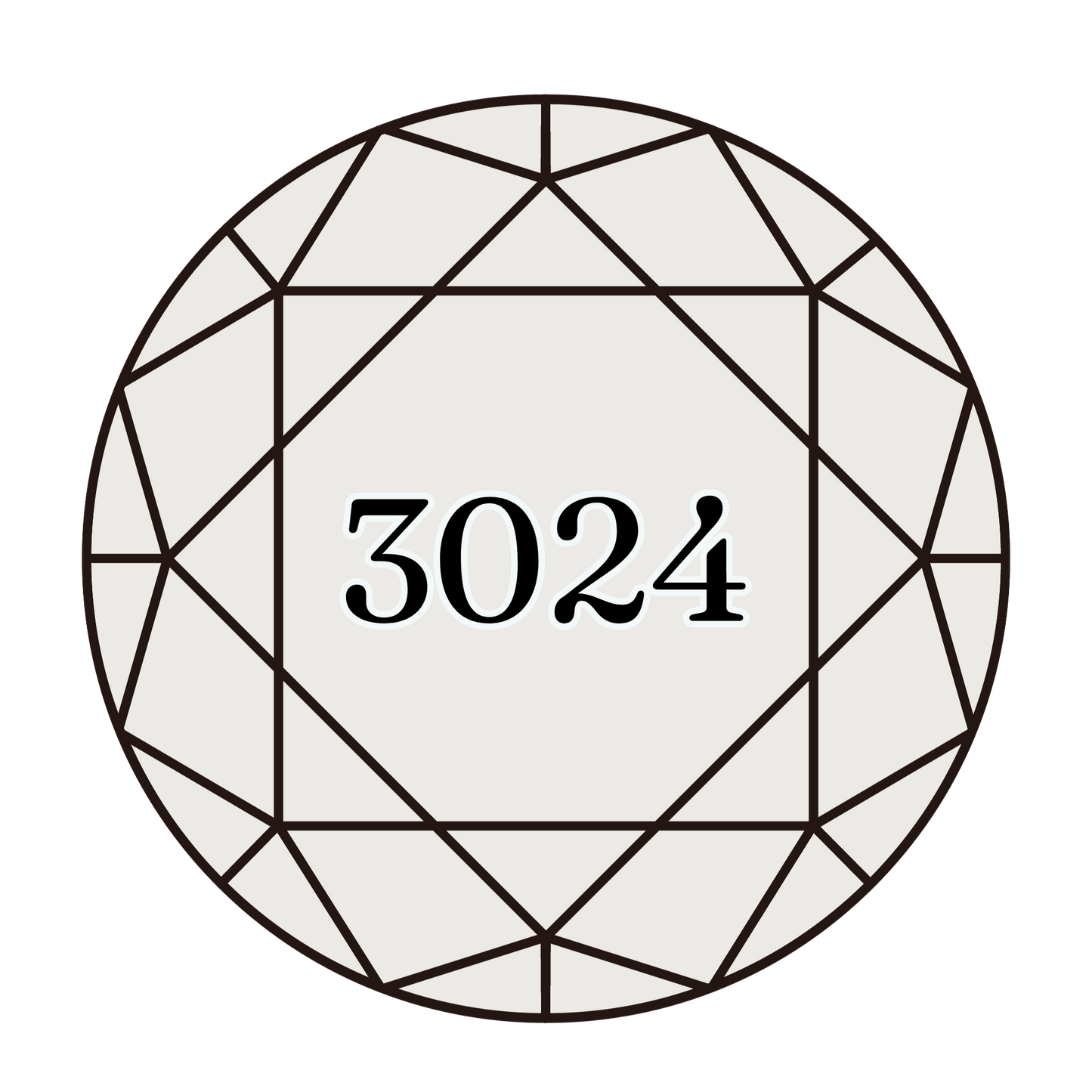 True North Diamond Art Round Diamond Drills 3024 - Very Light Brown Grey - Round Bulk Diamond Drills