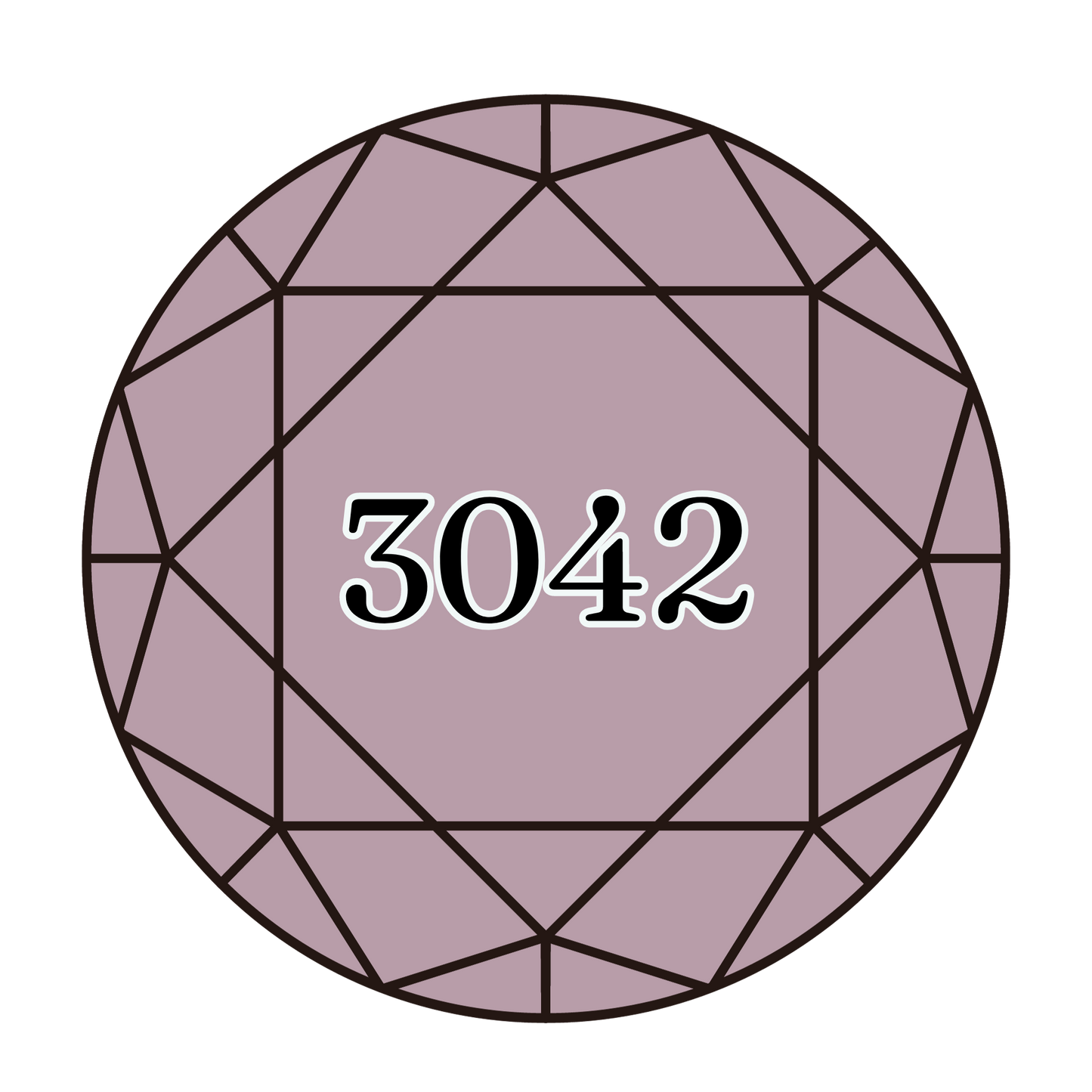 True North Diamond Art Round Diamond Drills 3042 - Light Antique Violet - Round Bulk Diamond Drills