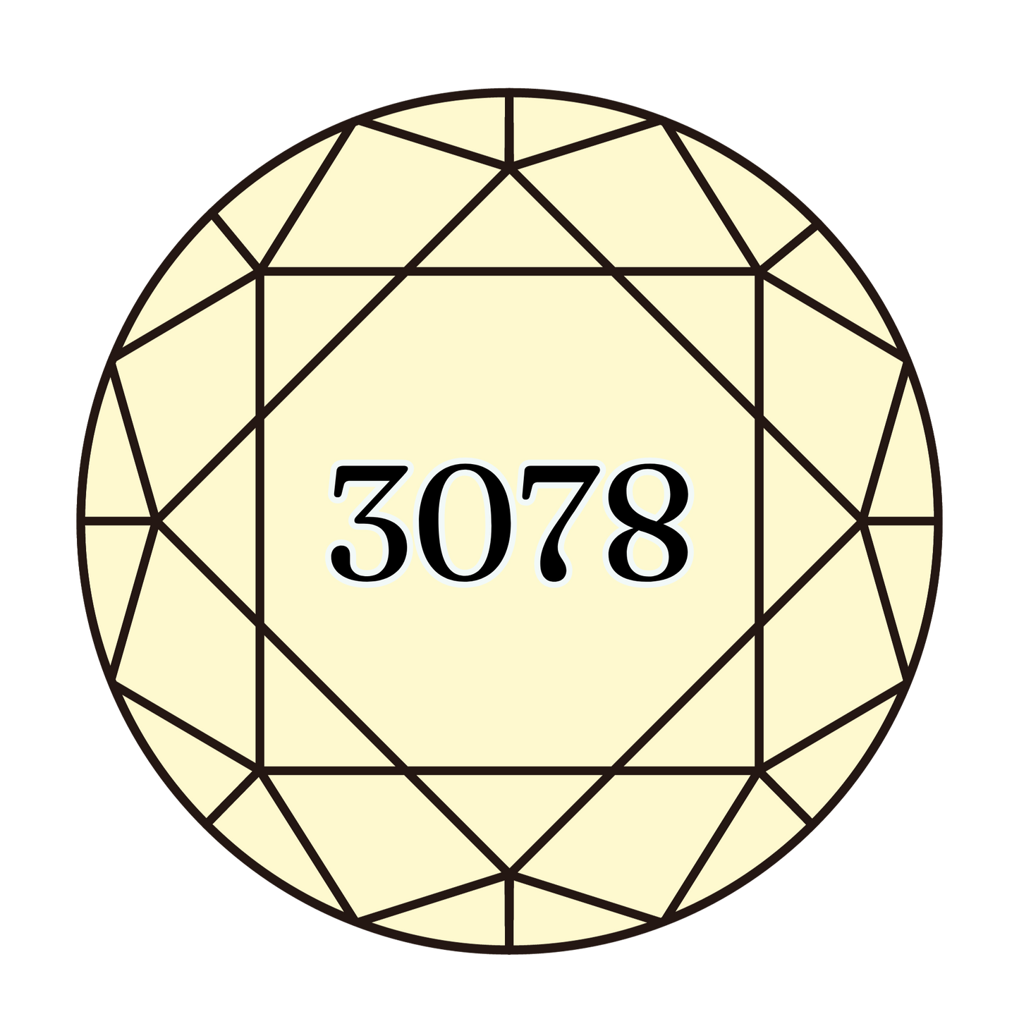 True North Diamond Art Round Diamond Drills 3078 - Very Light Golden Yellow - Round Bulk Diamond Drills