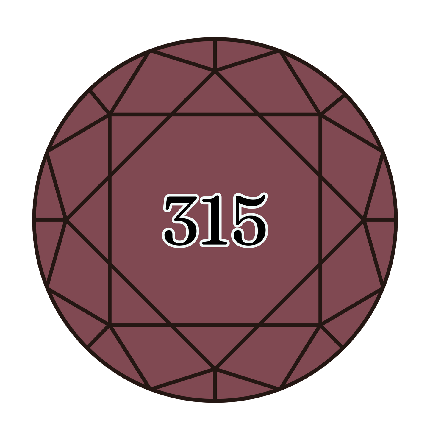 True North Diamond Art Round Diamond Drills 315 - Medium Dark Antique Mauve - Round Bulk Diamond Drills