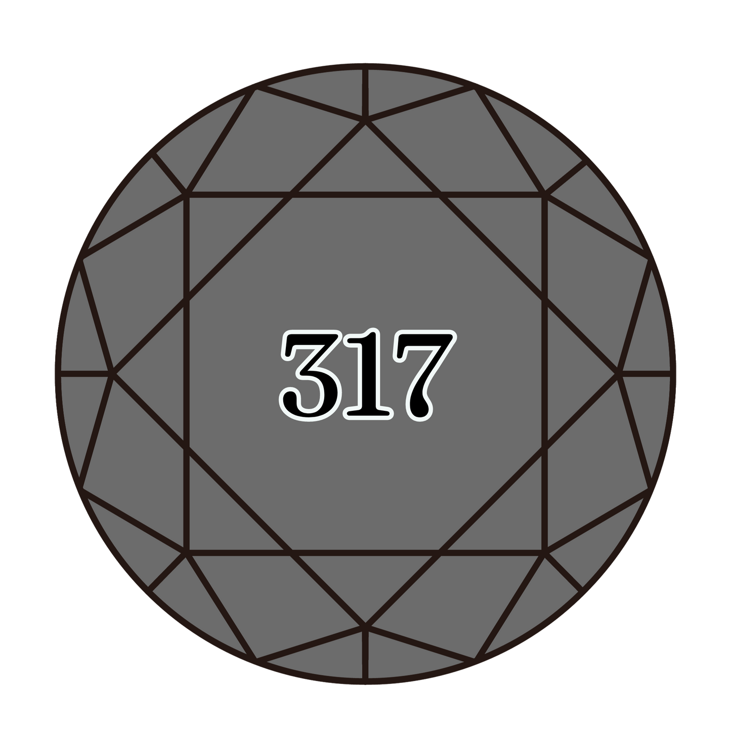 True North Diamond Art Round Diamond Drills 317 - Pewter Grey - Round Bulk Diamond Drills