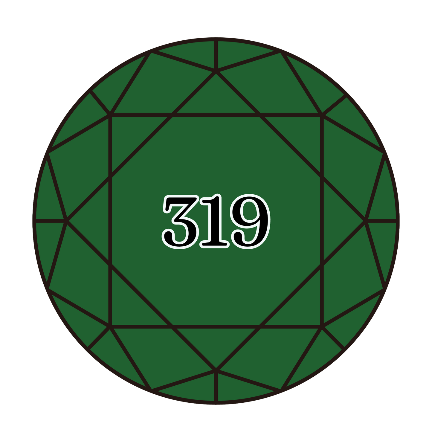 True North Diamond Art Round Diamond Drills 319 - Very Dark Pistachio Green - Round Bulk Diamond Drills