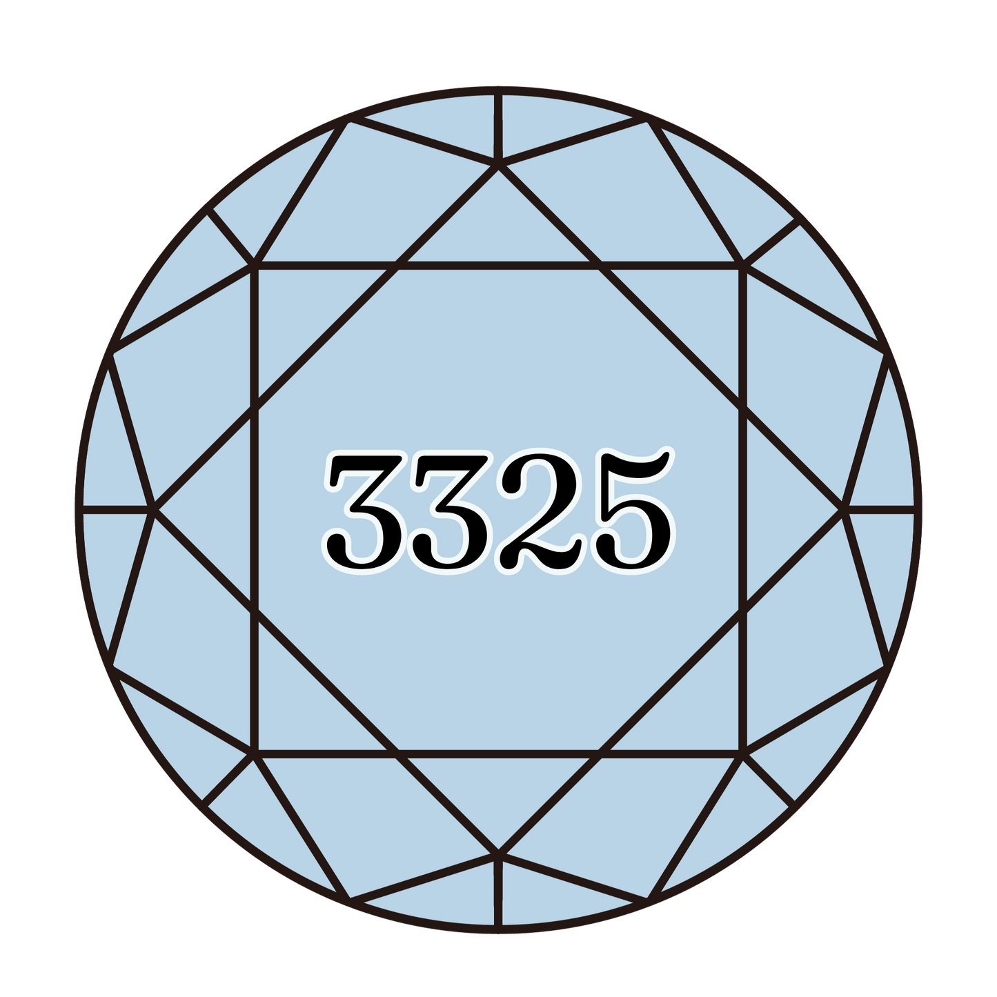 True North Diamond Art Round Diamond Drills 3325 - Light Baby Blue - Round Bulk Diamond Drills