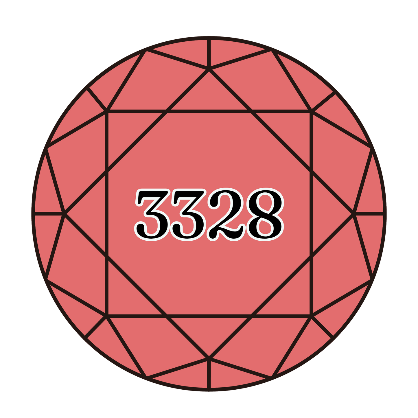 True North Diamond Art Round Diamond Drills 3328 - Dark Salmon - Round Bulk Diamond Drills