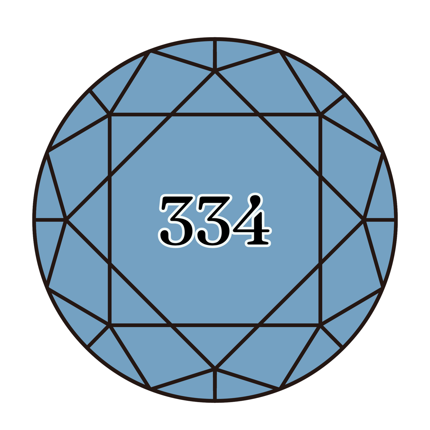 True North Diamond Art Round Diamond Drills 334 - Medium Baby Blue - Round Bulk Diamond Drills