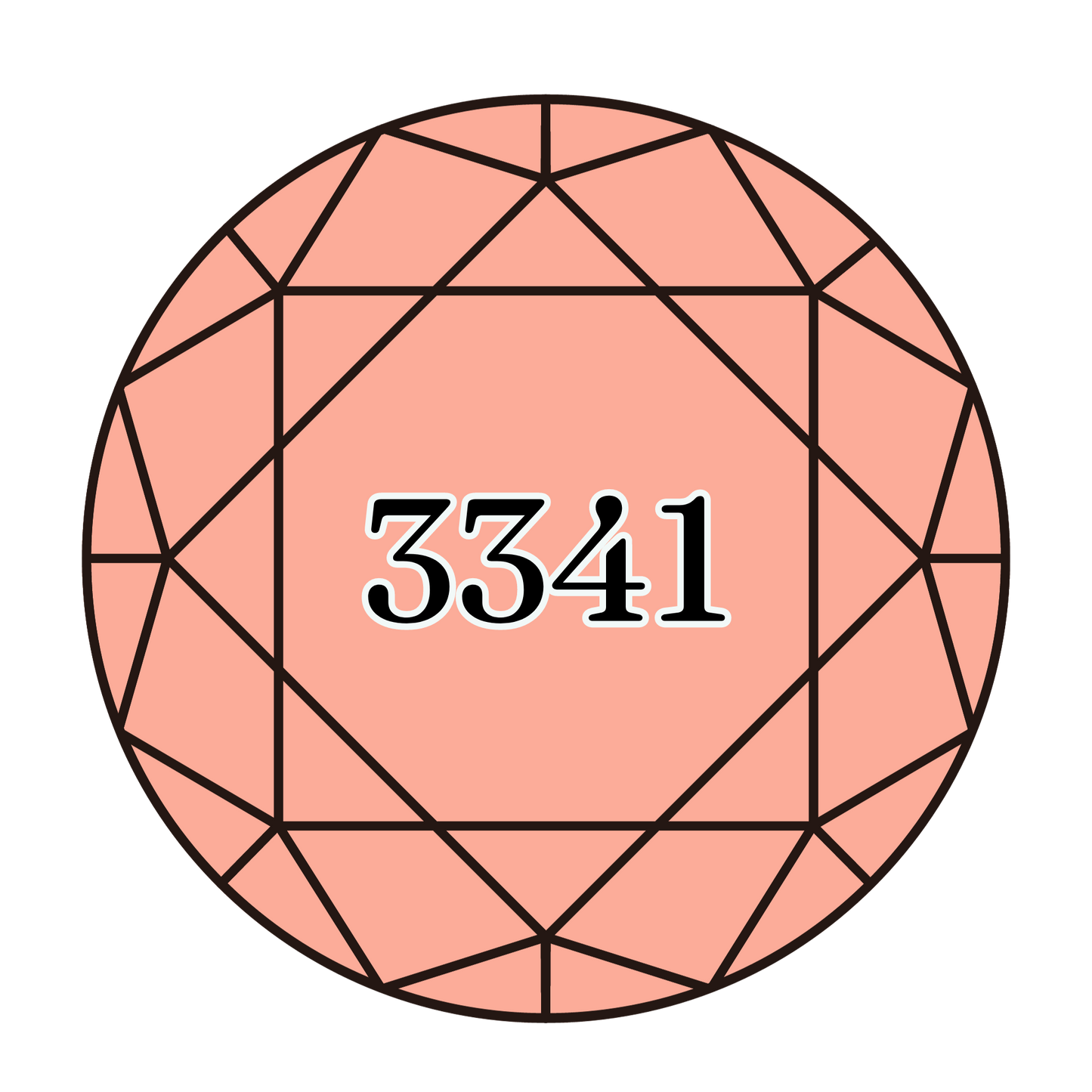 True North Diamond Art Round Diamond Drills 3341 - Apricot - Round Bulk Diamond Drills