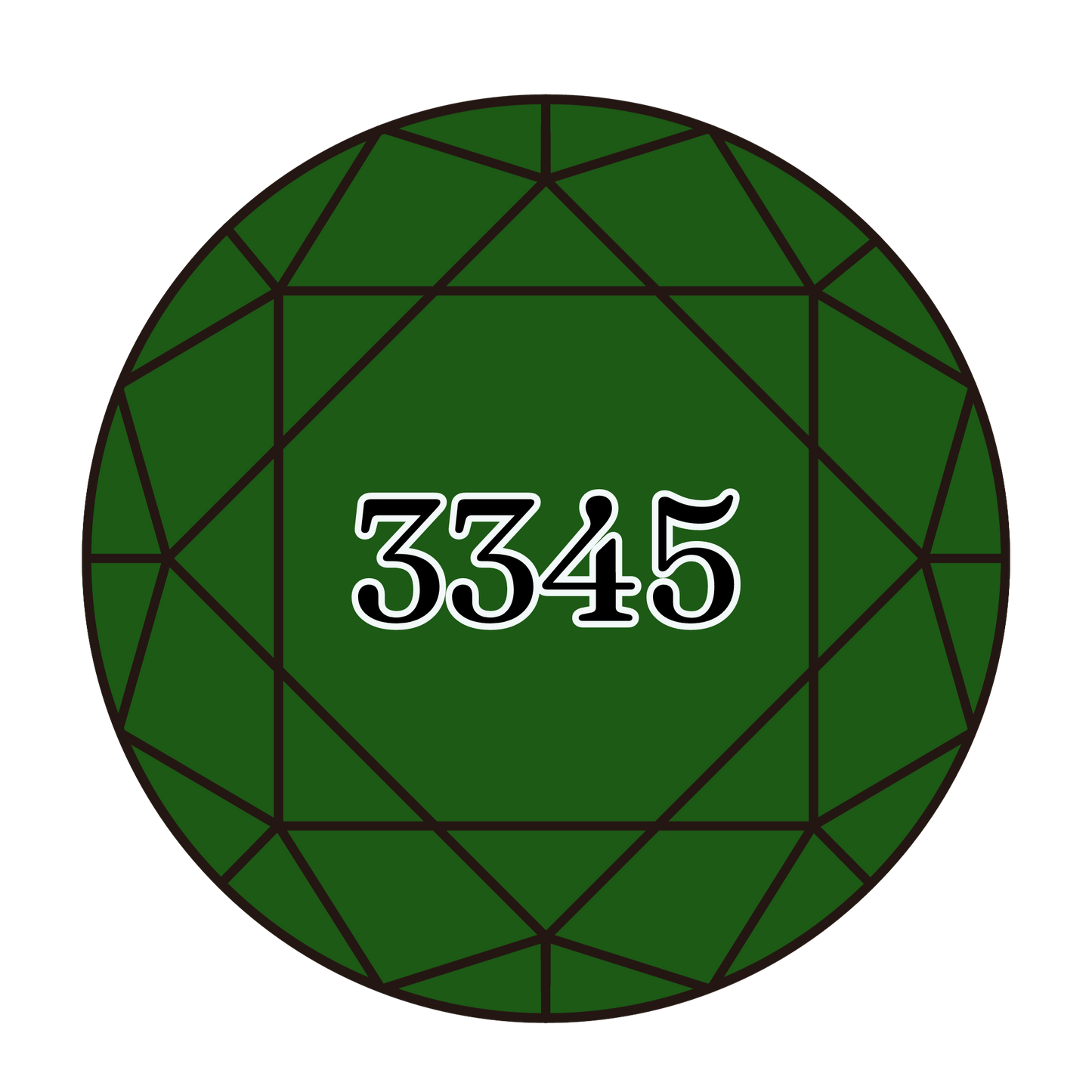 True North Diamond Art Round Diamond Drills 3345 - Dark Hunter Green - Round Bulk Diamond Drills