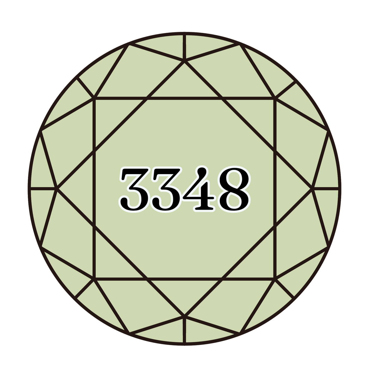 True North Diamond Art Round Diamond Drills 3348 - Light Yellow Green - Round Bulk Diamond Drills