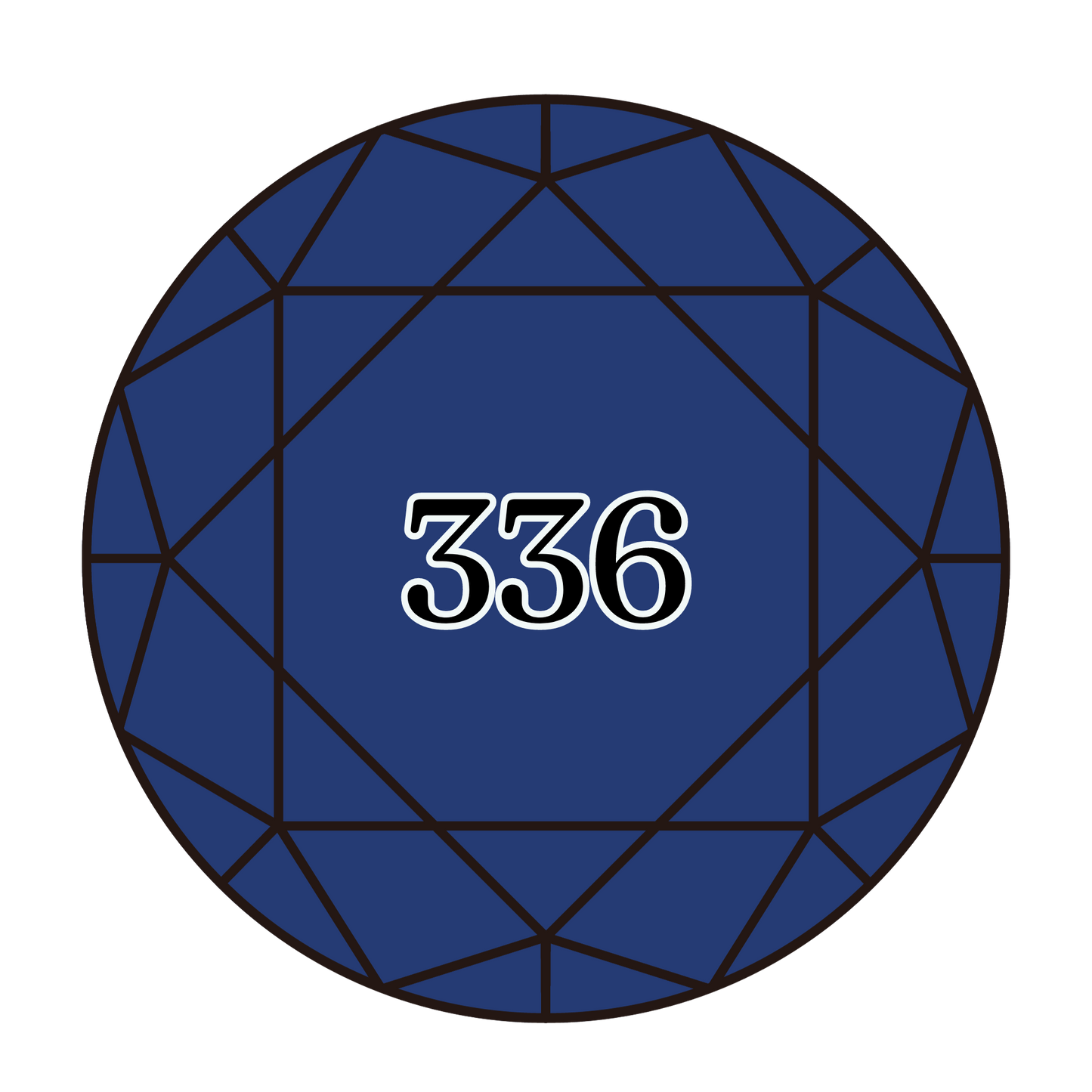 True North Diamond Art Round Diamond Drills 336 - Navy Blue - Round Bulk Diamond Drills