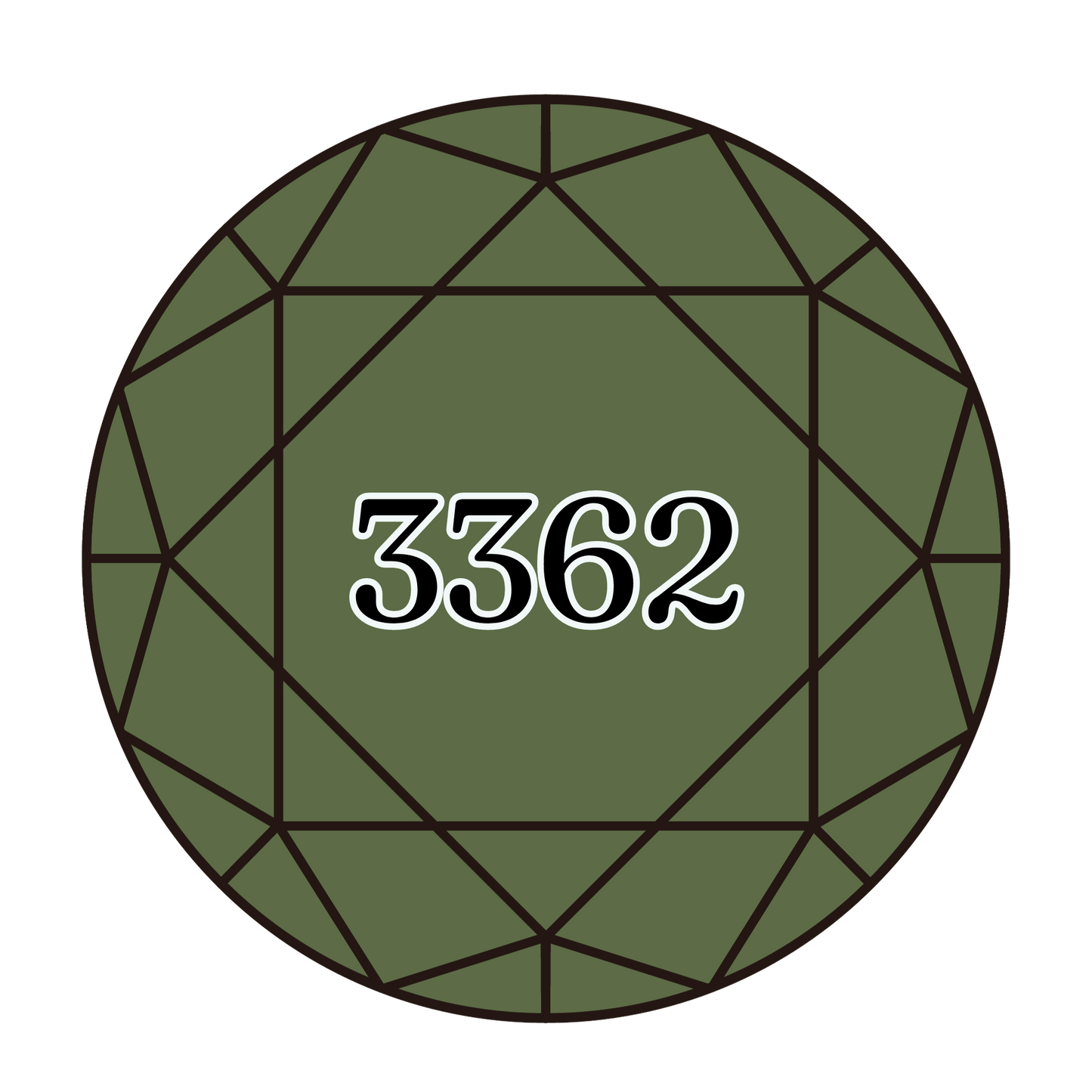 True North Diamond Art Round Diamond Drills 3362 - Dark Pine Green - Round Bulk Diamond Drills