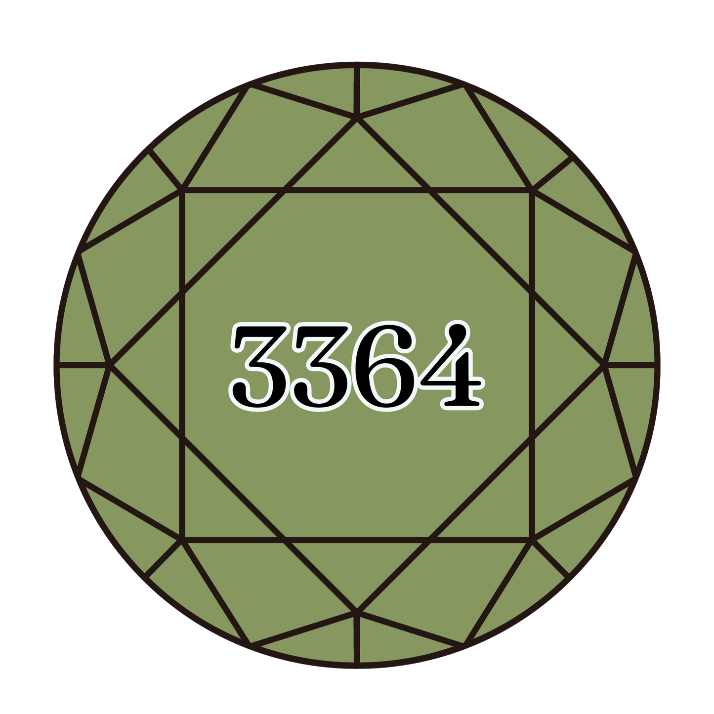 True North Diamond Art Round Diamond Drills 3364 - Pine Green - Round Bulk Diamond Drills