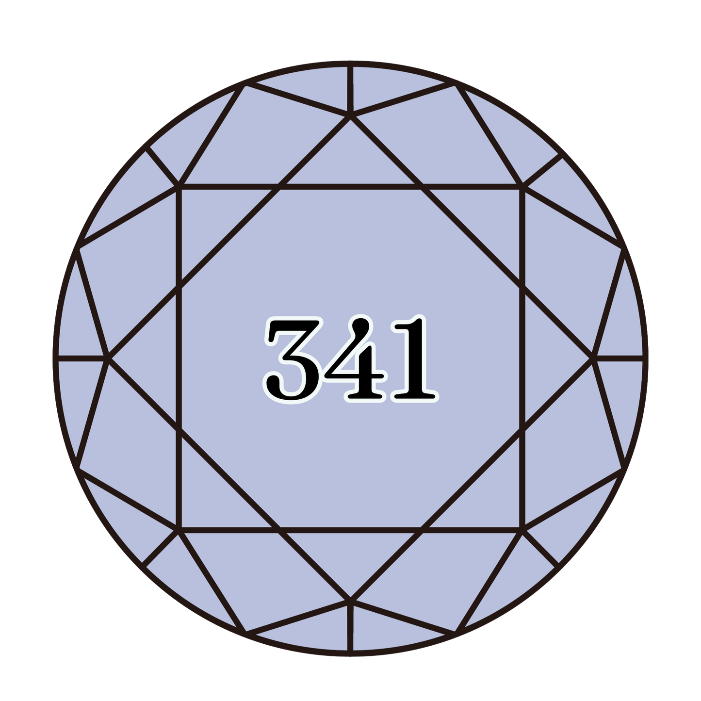 True North Diamond Art Round Diamond Drills 341 - Light Blue Violet - Round Bulk Diamond Drills