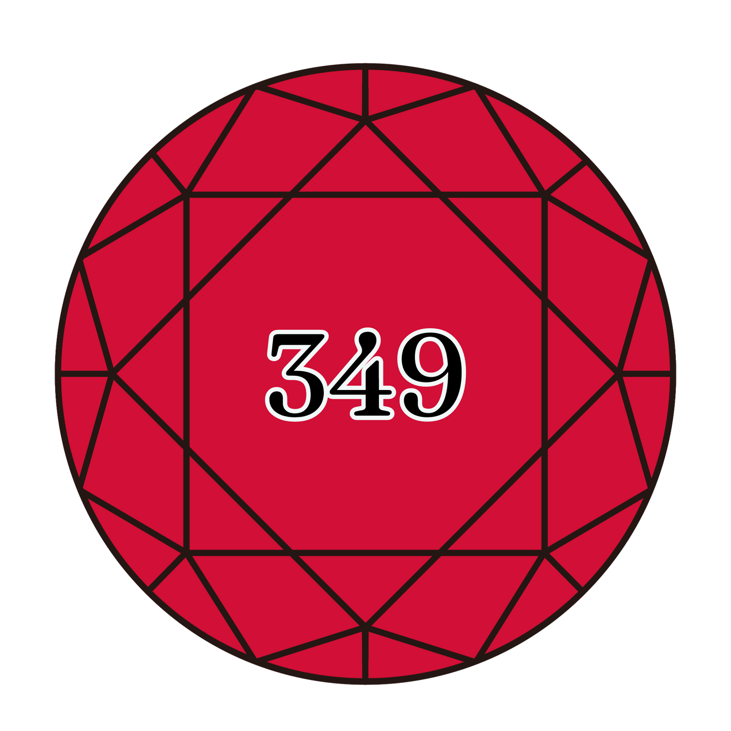 True North Diamond Art Round Diamond Drills 349 - Dark Coral - Round Bulk Diamond Drills