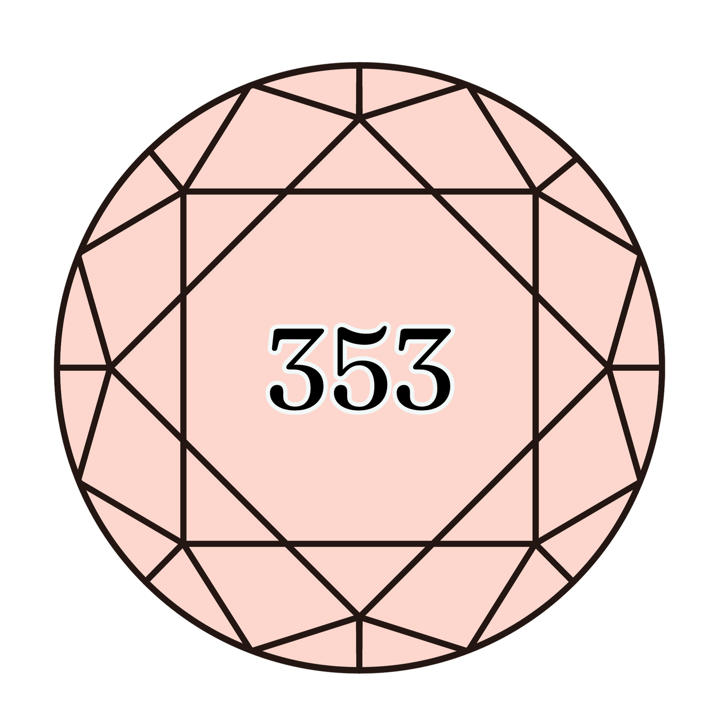 True North Diamond Art Round Diamond Drills 353 - Peach - Round Bulk Diamond Drills