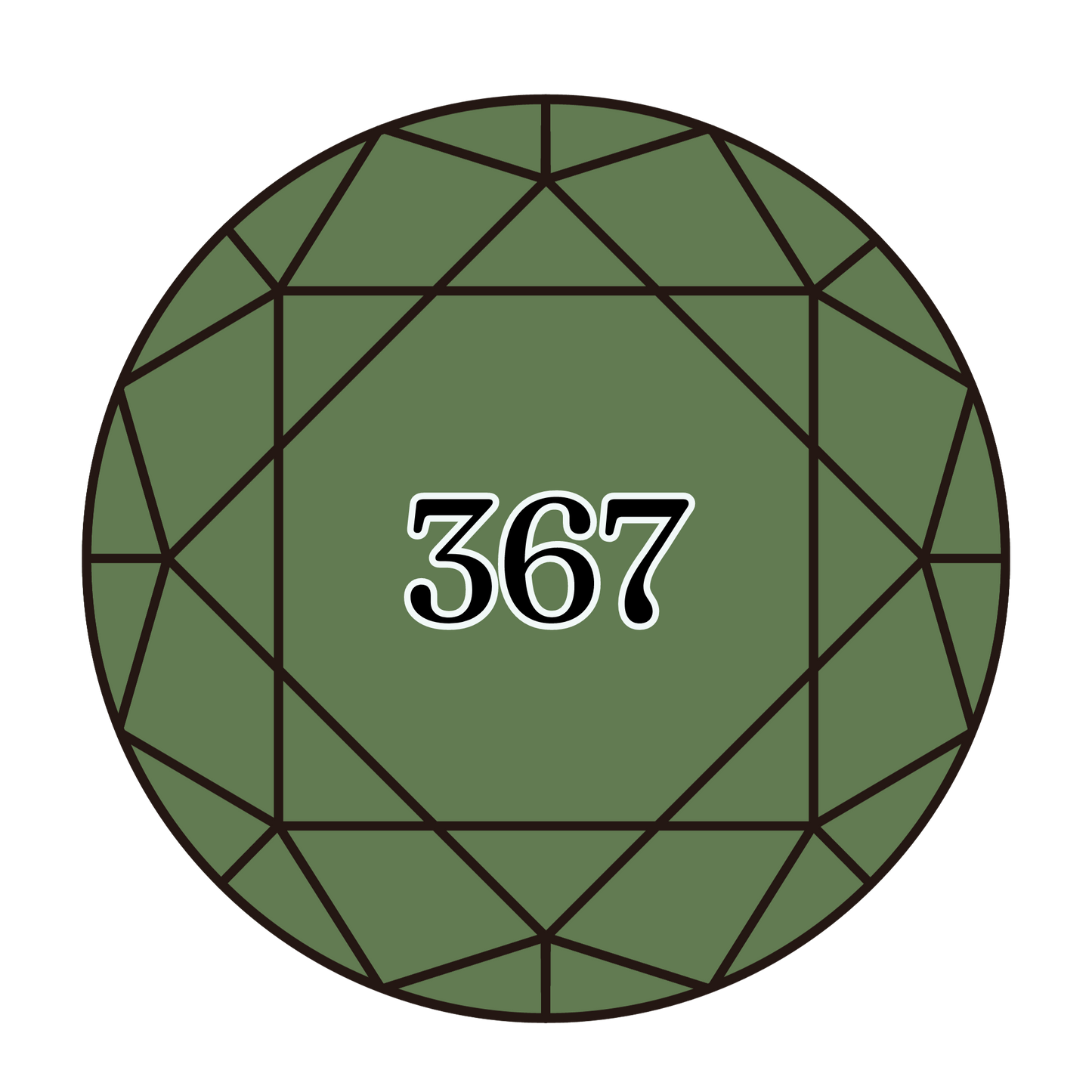 True North Diamond Art Round Diamond Drills 367 - Dark Pistachio Green - Round Bulk Diamond Drills