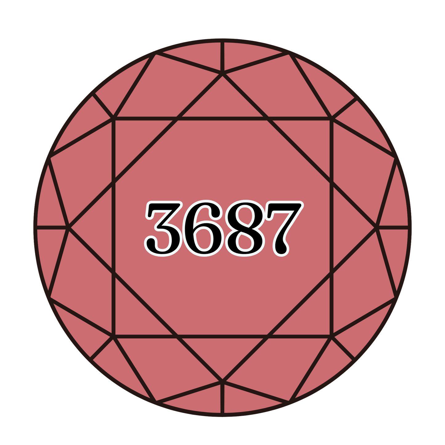 True North Diamond Art Round Diamond Drills 3687 - Mauve - Round Bulk Diamond Drills